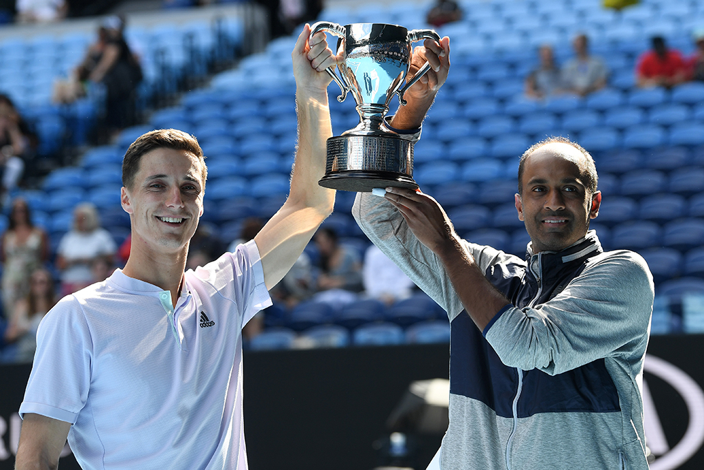 Joe Salisbury (sinistra) e Rajeev Ram 