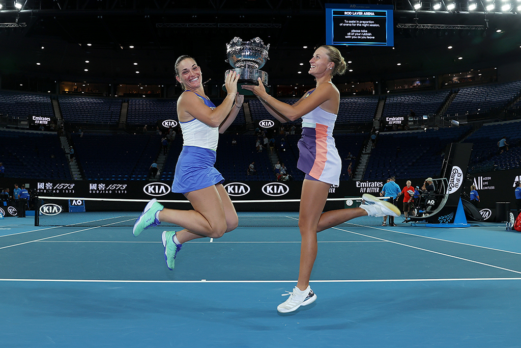 Kristina Mladeovic e Timea Babos