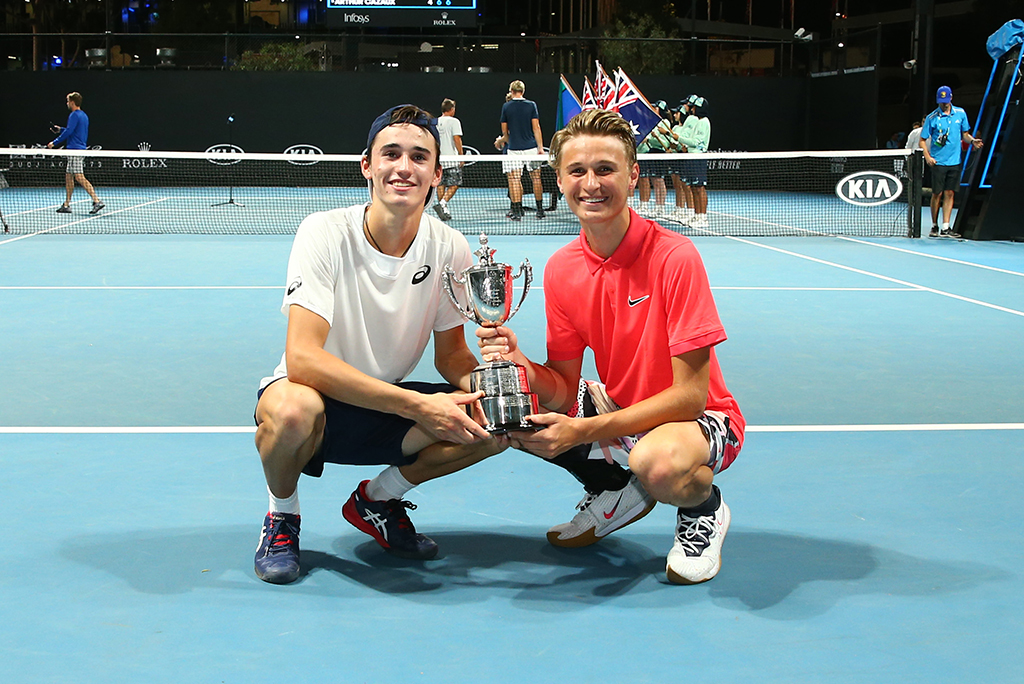 Nicholas Ionel (sinistra) e Leandro Riedi