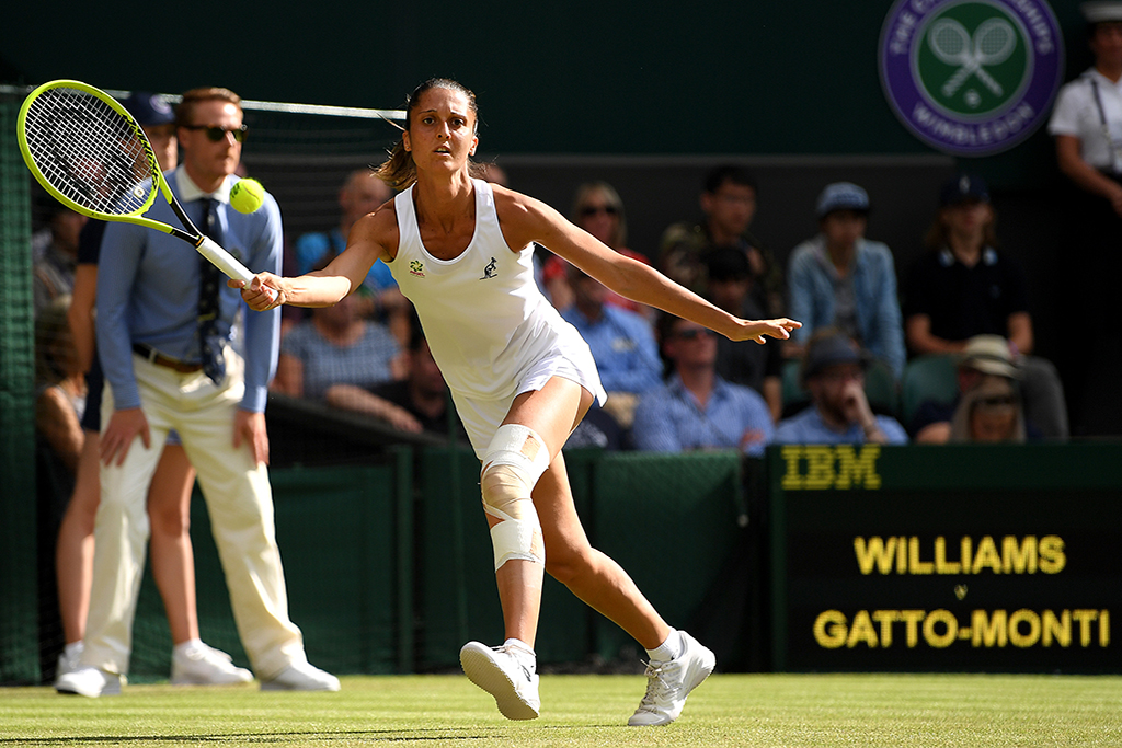 Giulia Gatto-Monticone a Wimbledon, contro Serena Williams