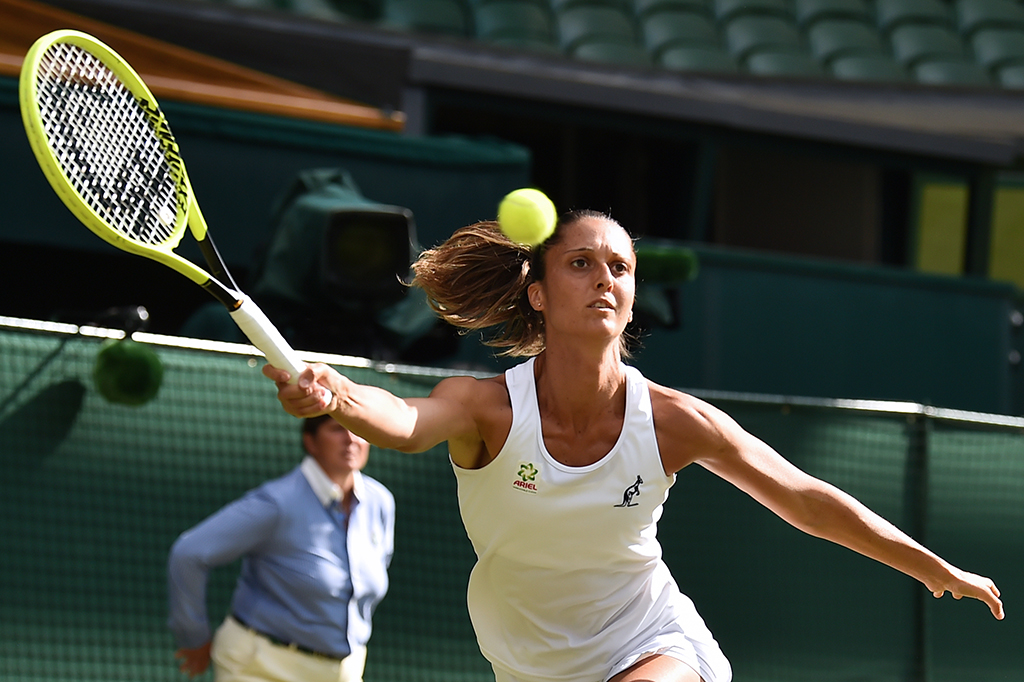 Giulia Gatto-Monticone a Wimbledon, contro Serena Williams