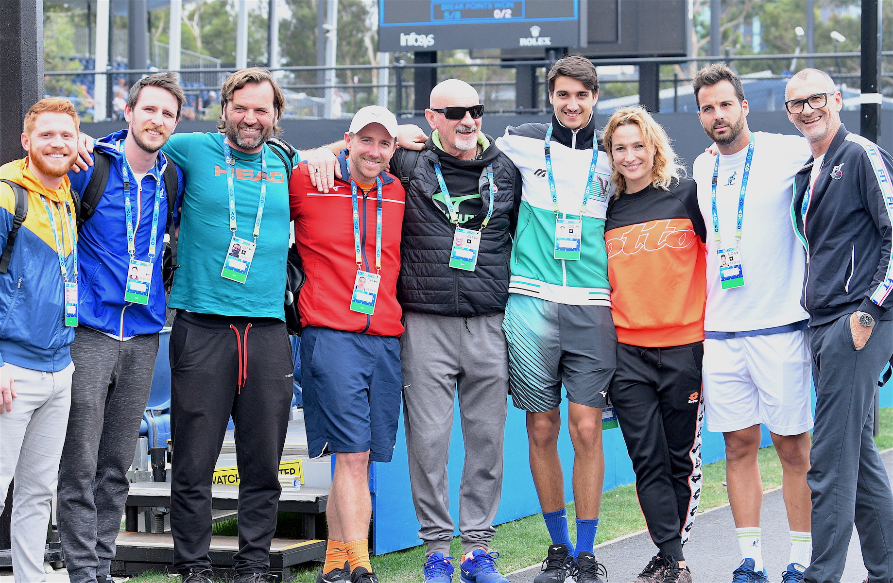 Australian Open 2020: gruppo italiano con coach e Garbin
