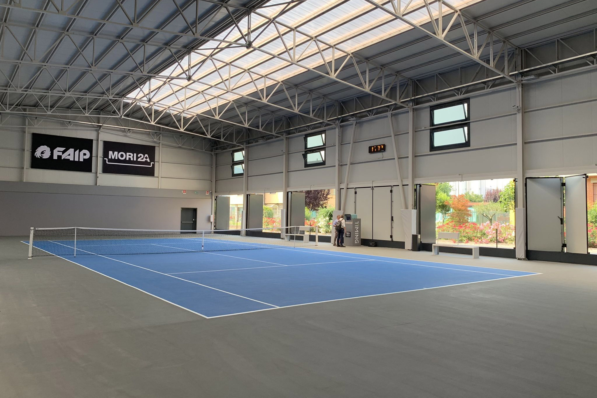 campo tecnologico al Tennis Timing di Brescia