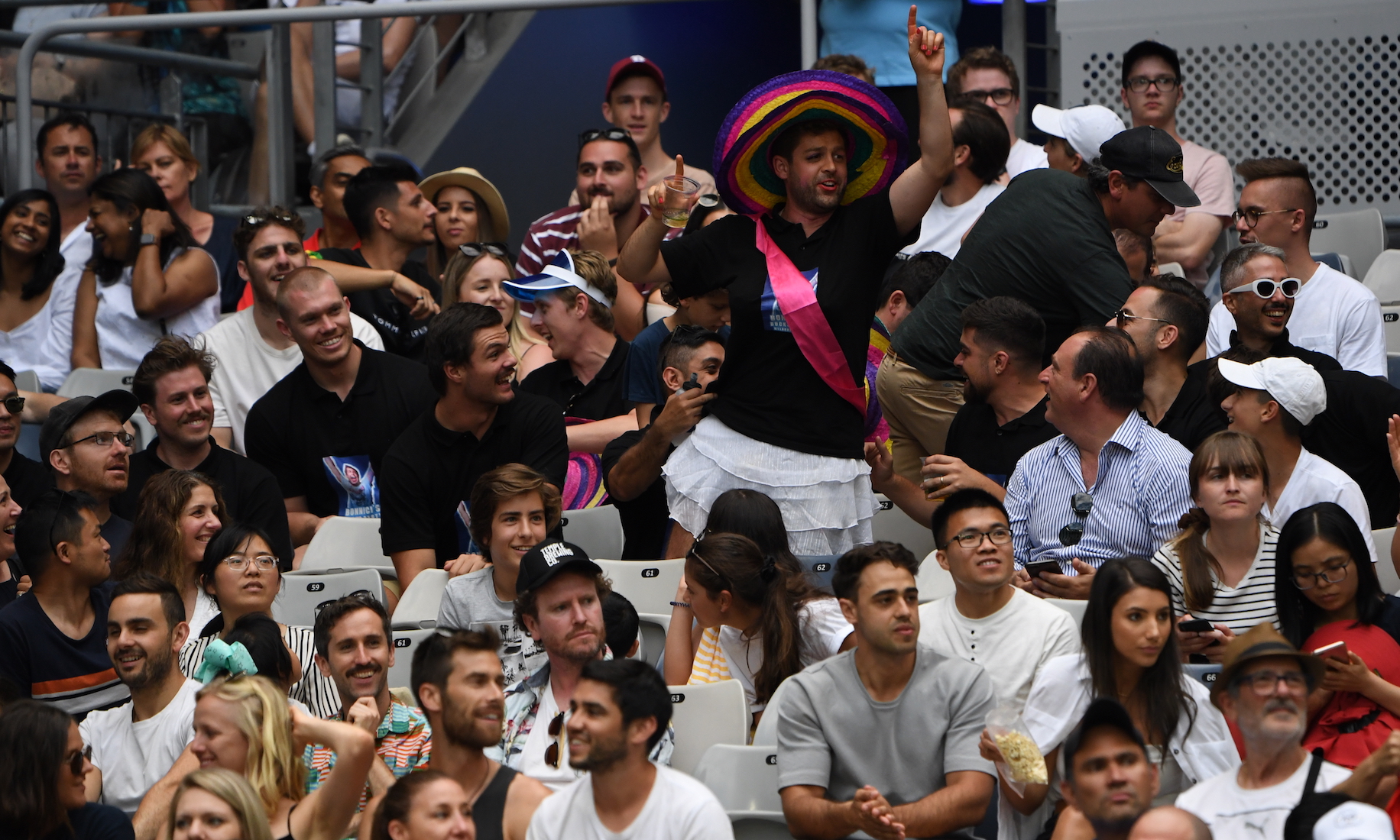 Australian Open 2020: tifosi sulla Melbourne Arena