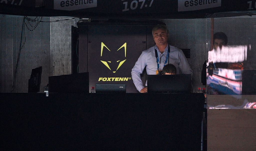 Una tipica control room del sistema di rilevazione tecnologica FoxTennis durante un torneo