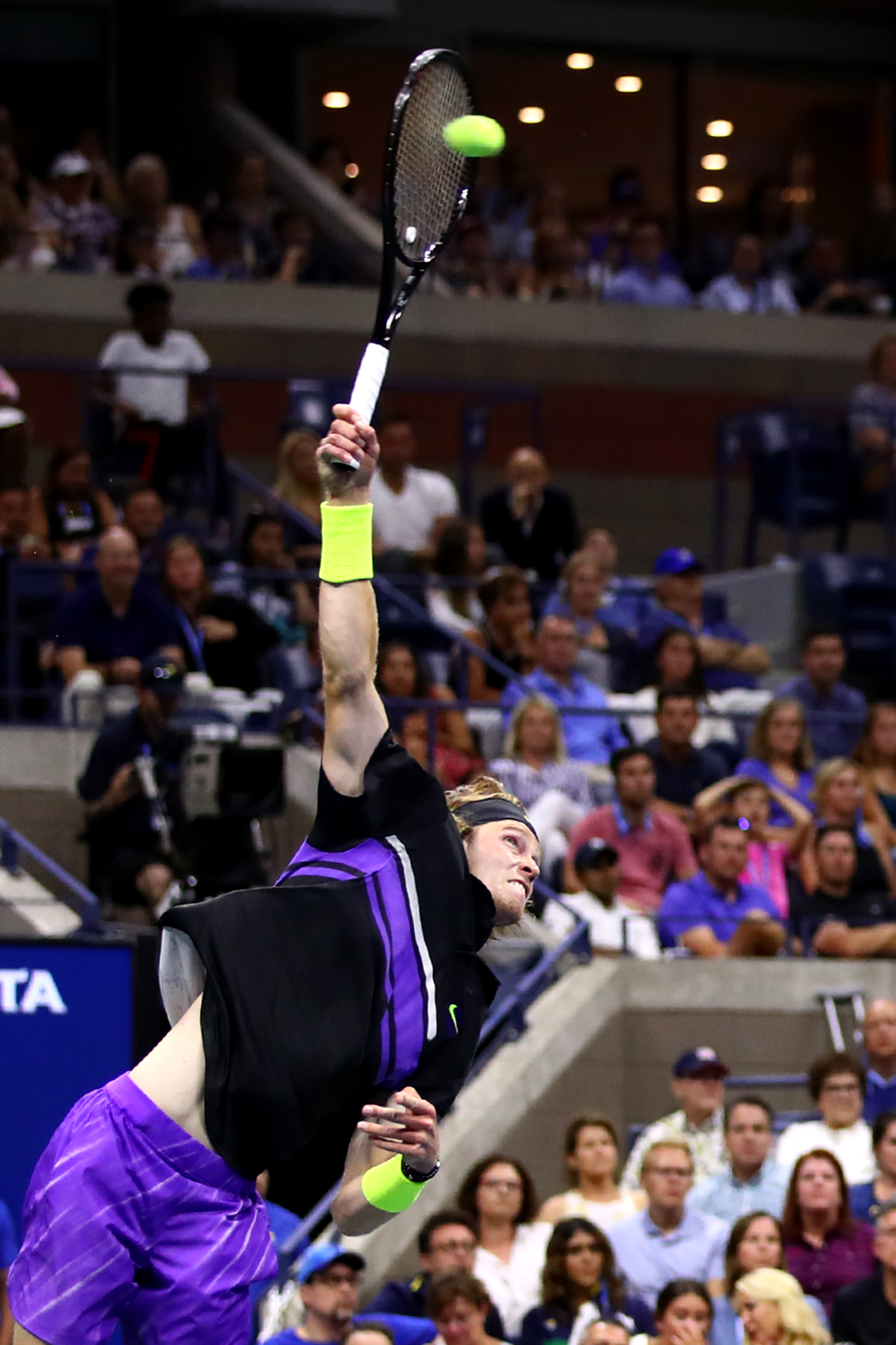 Nel 2019 Rublev ha tenuto l'81% dei giochi al servizio