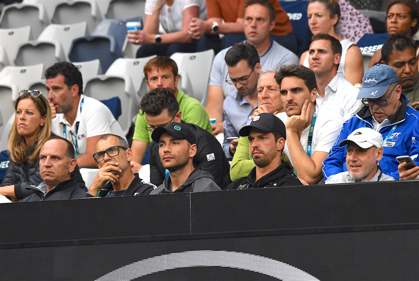 Australian Open 2020: il box di Fognini con Barazzutti e Giraudo