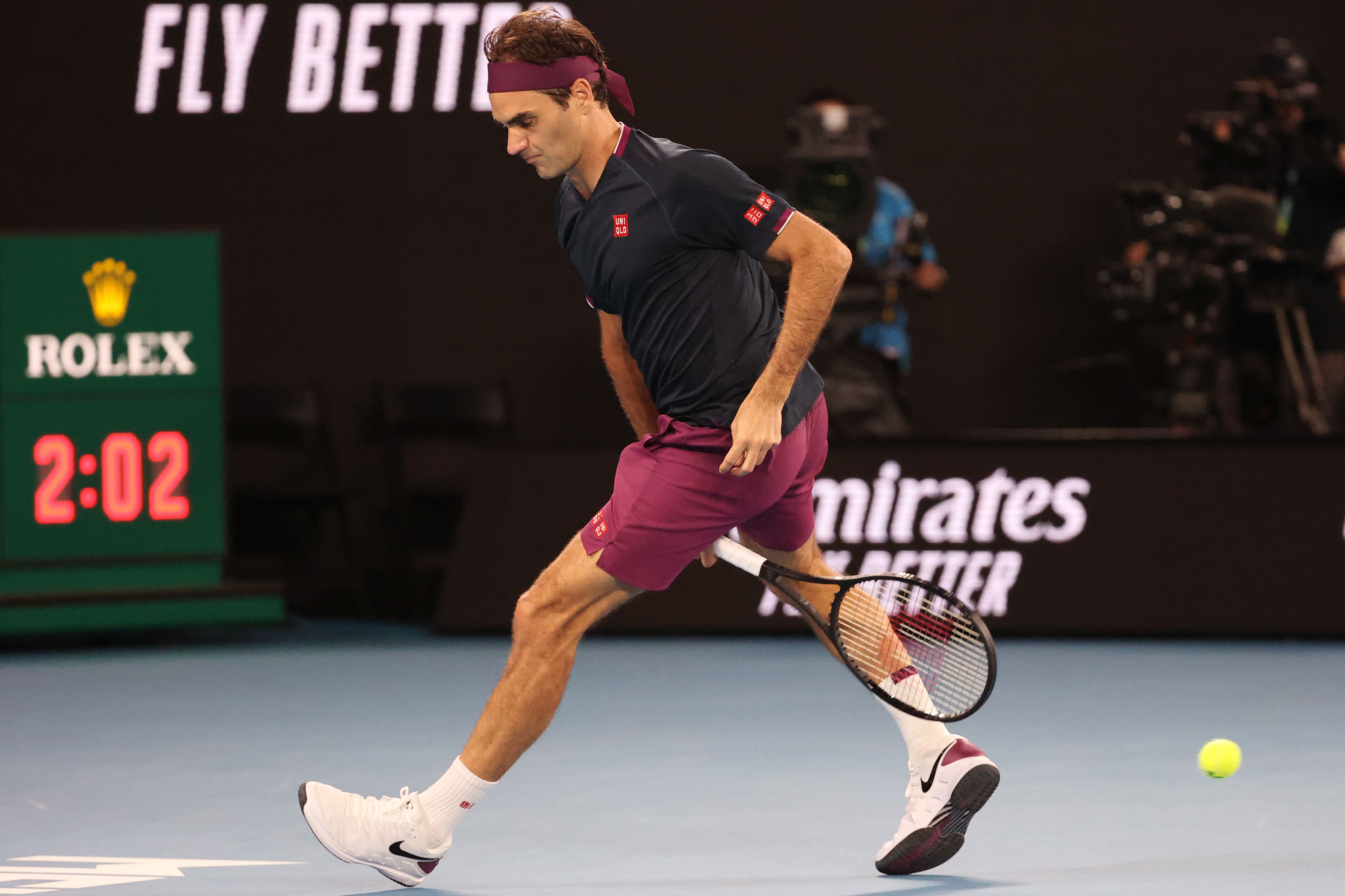 Il completo con maglia in tinta unita dei giapponesi di Unqlo per Roger Federer