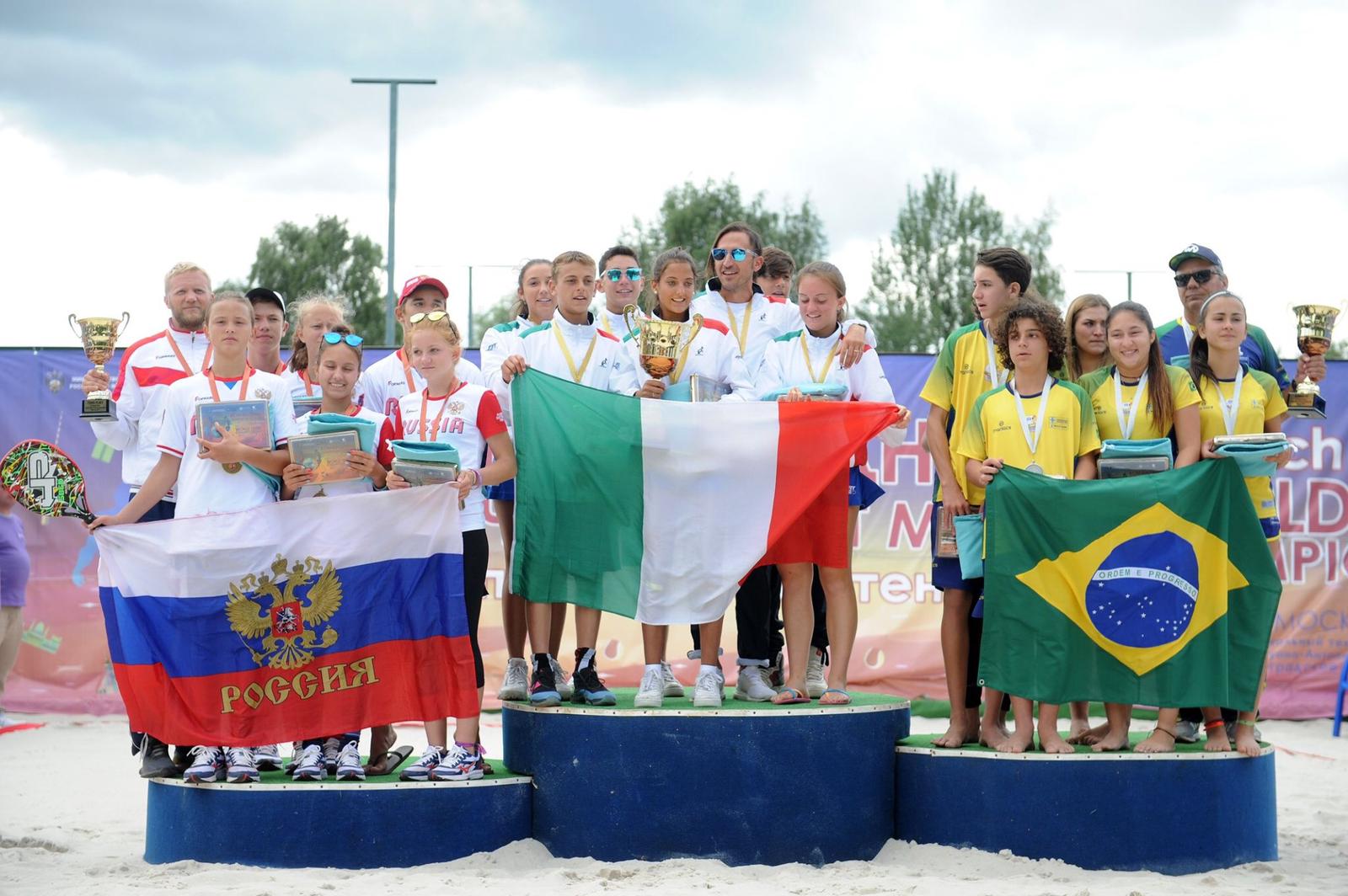 Gli azzurrini sul gradino più alto del podio in Russia