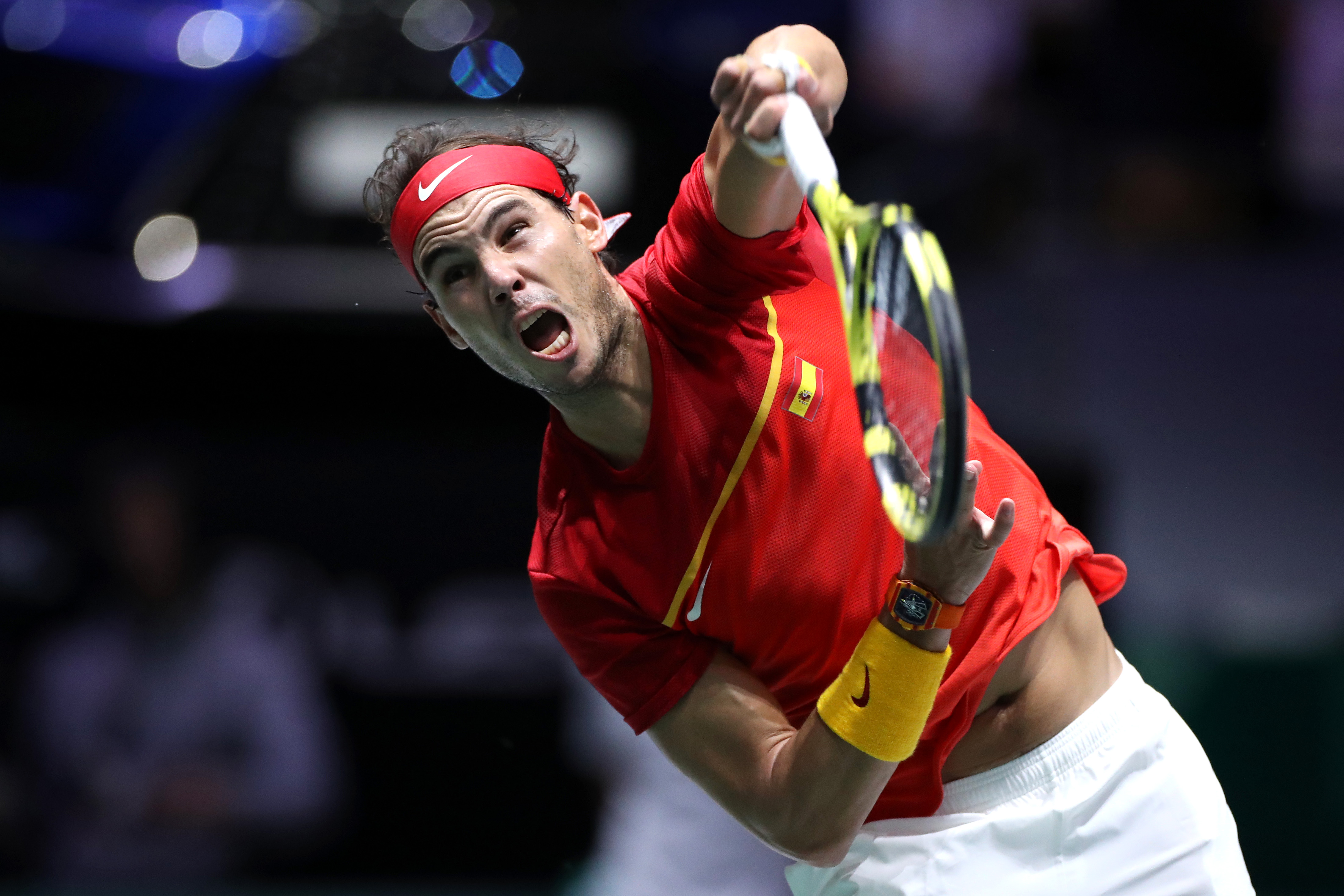  il servizio di Rafael Nadal