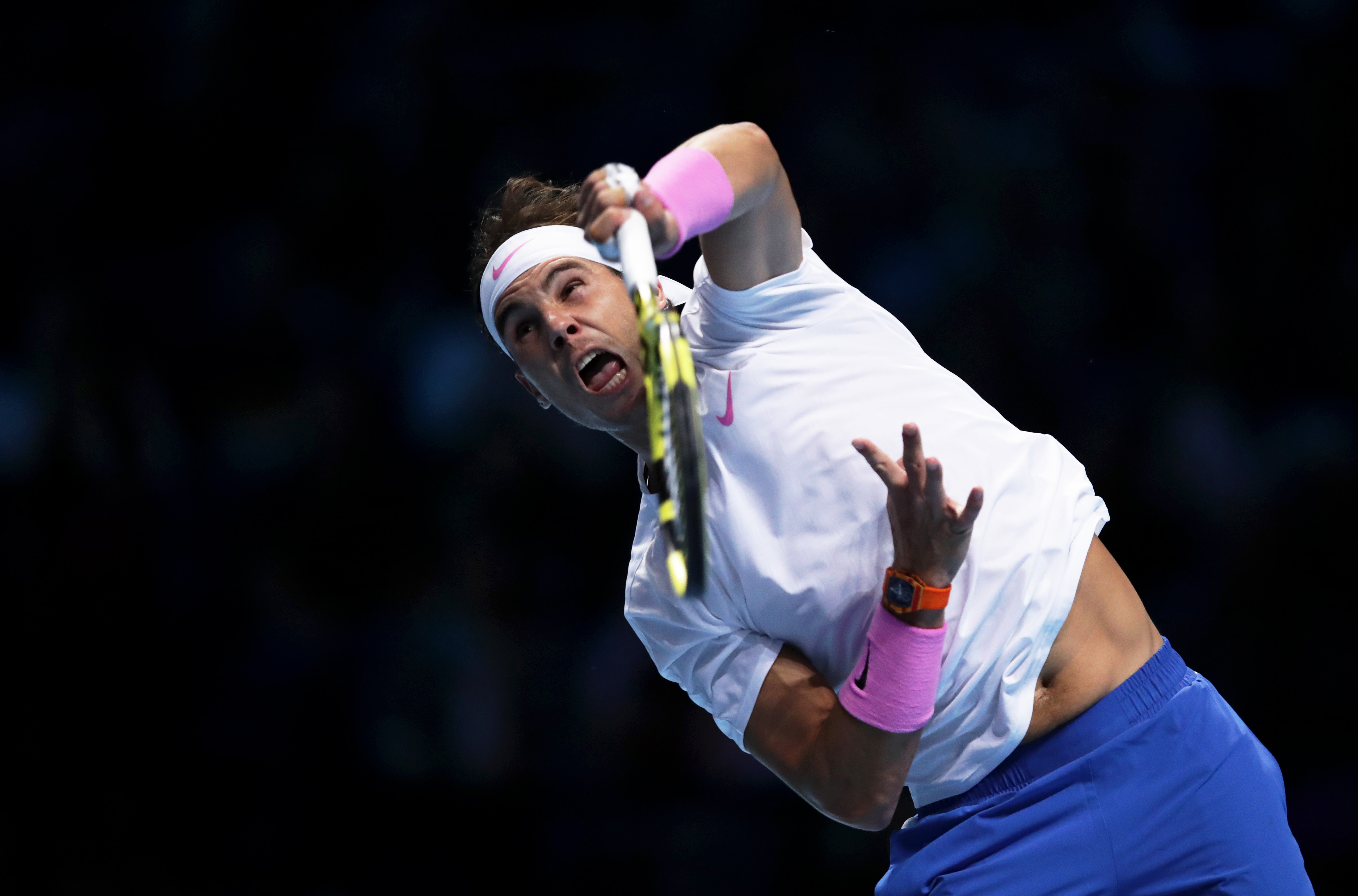 il servizio di Rafael Nadal