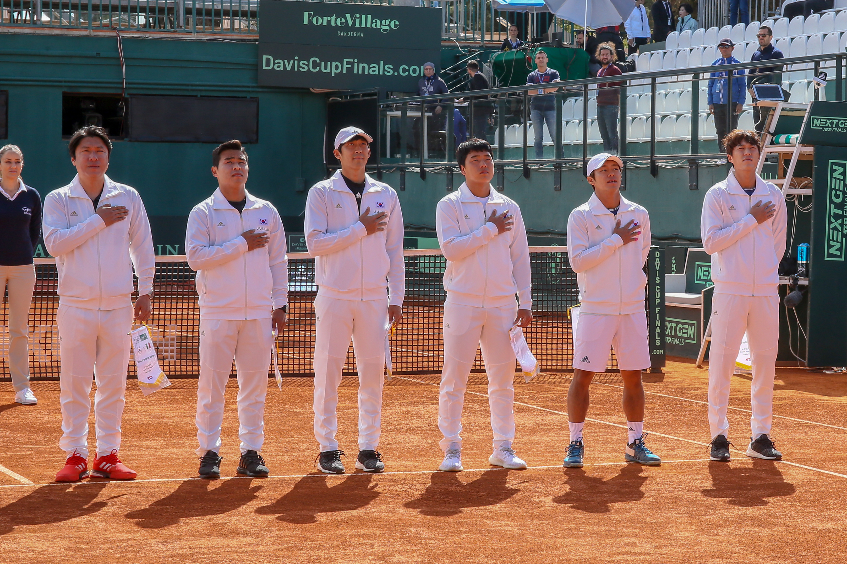 La squadra della Corea del Sud (foto Sposito)