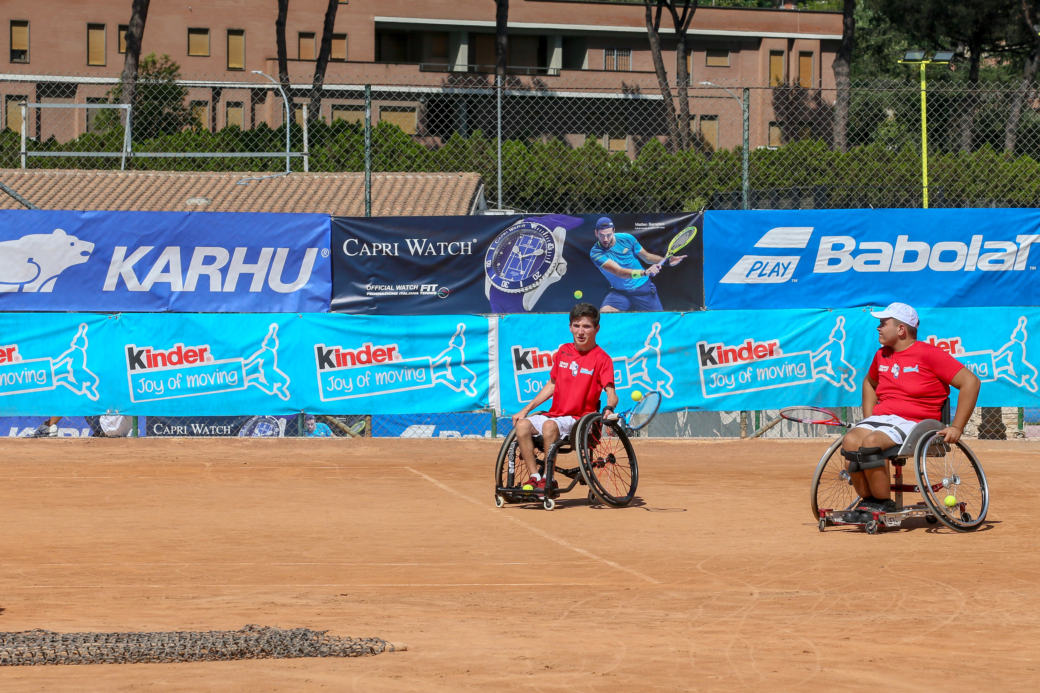Le immagini del Junior Wheelchair Tennis Trophy FIT Kinder in scena sulla terra rossa di Roma 