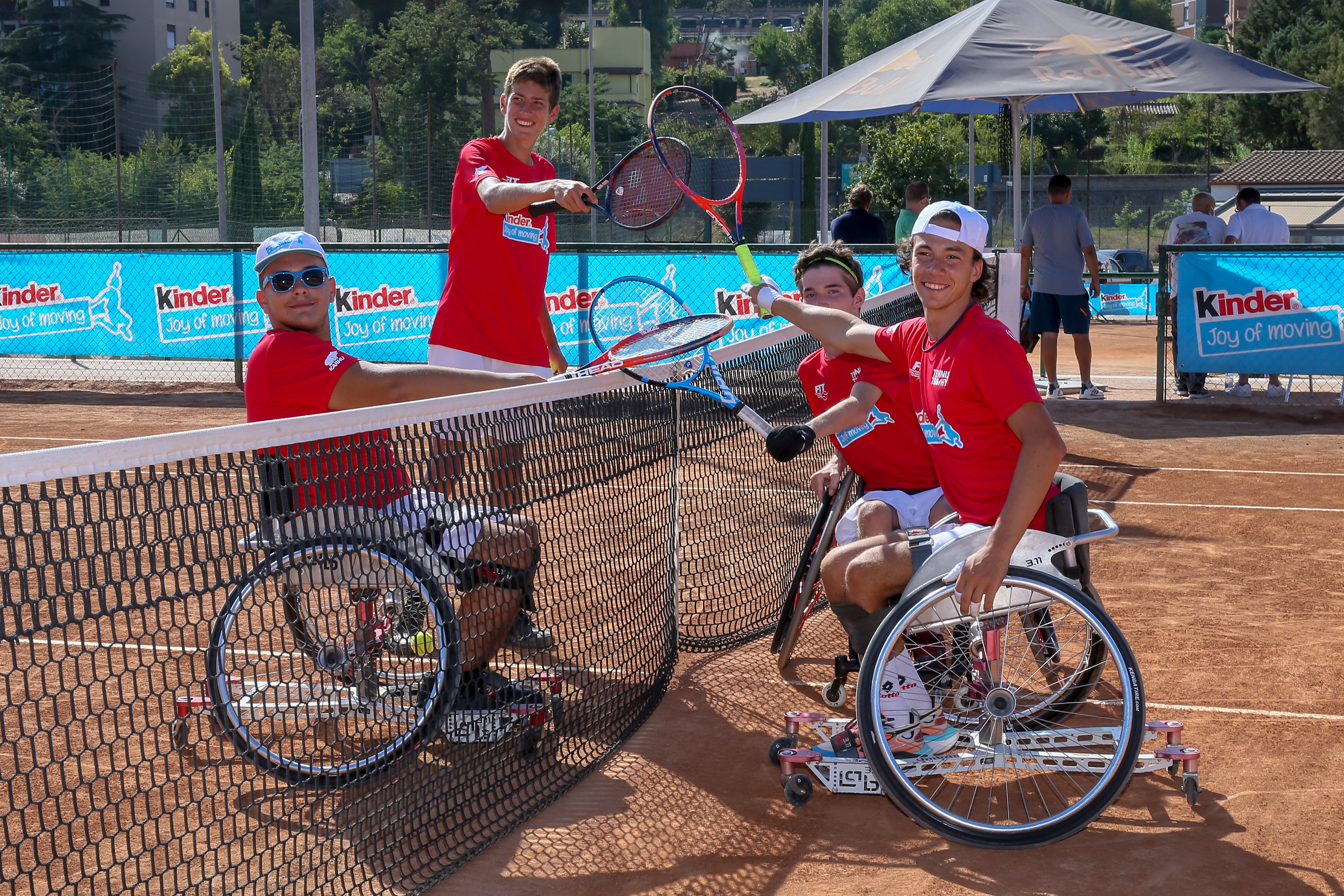 Le immagini del Junior Wheelchair Tennis Trophy FIT Kinder in scena sulla terra rossa di Roma 