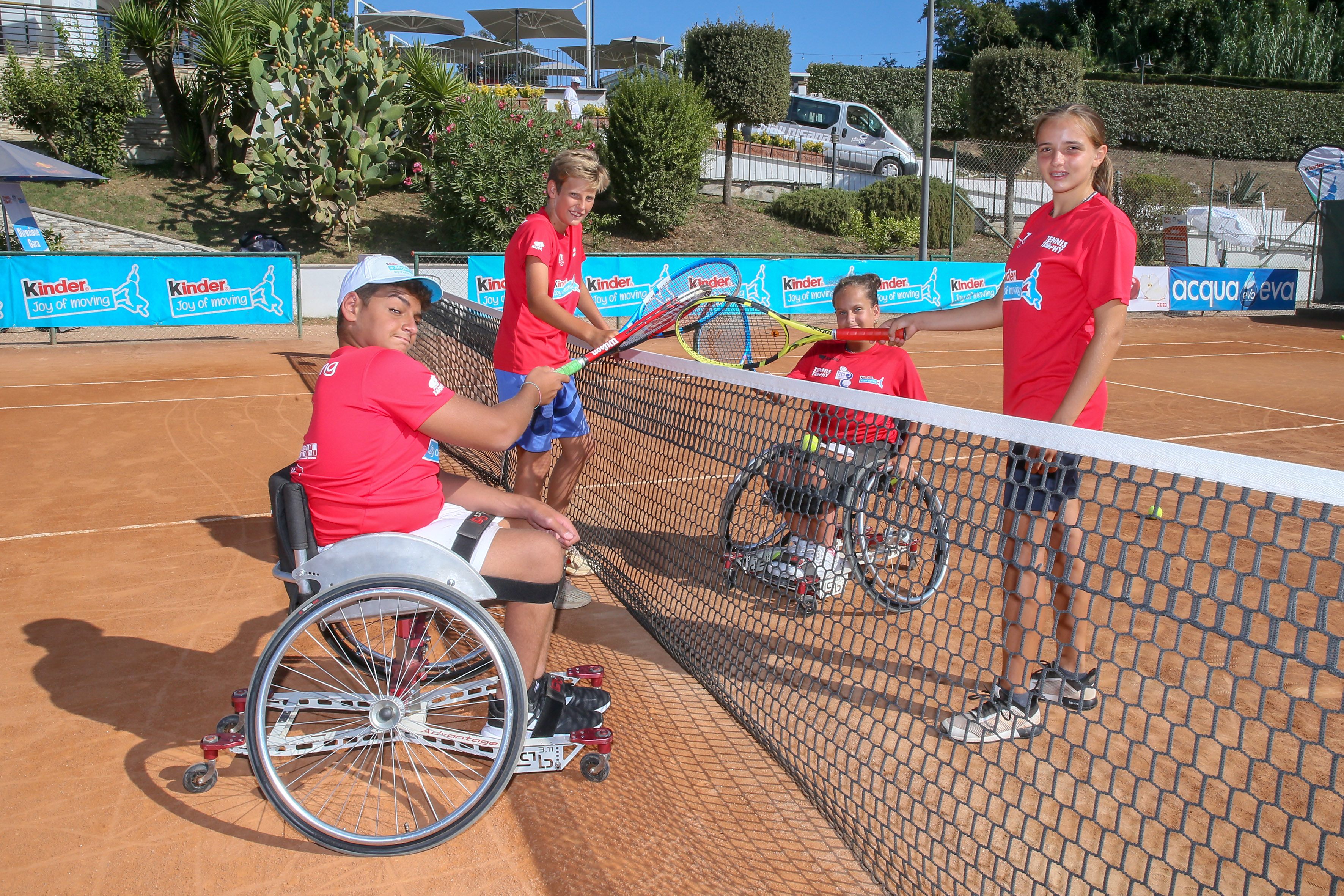Le immagini del Junior Wheelchair Tennis Trophy FIT Kinder in scena sulla terra rossa di Roma 