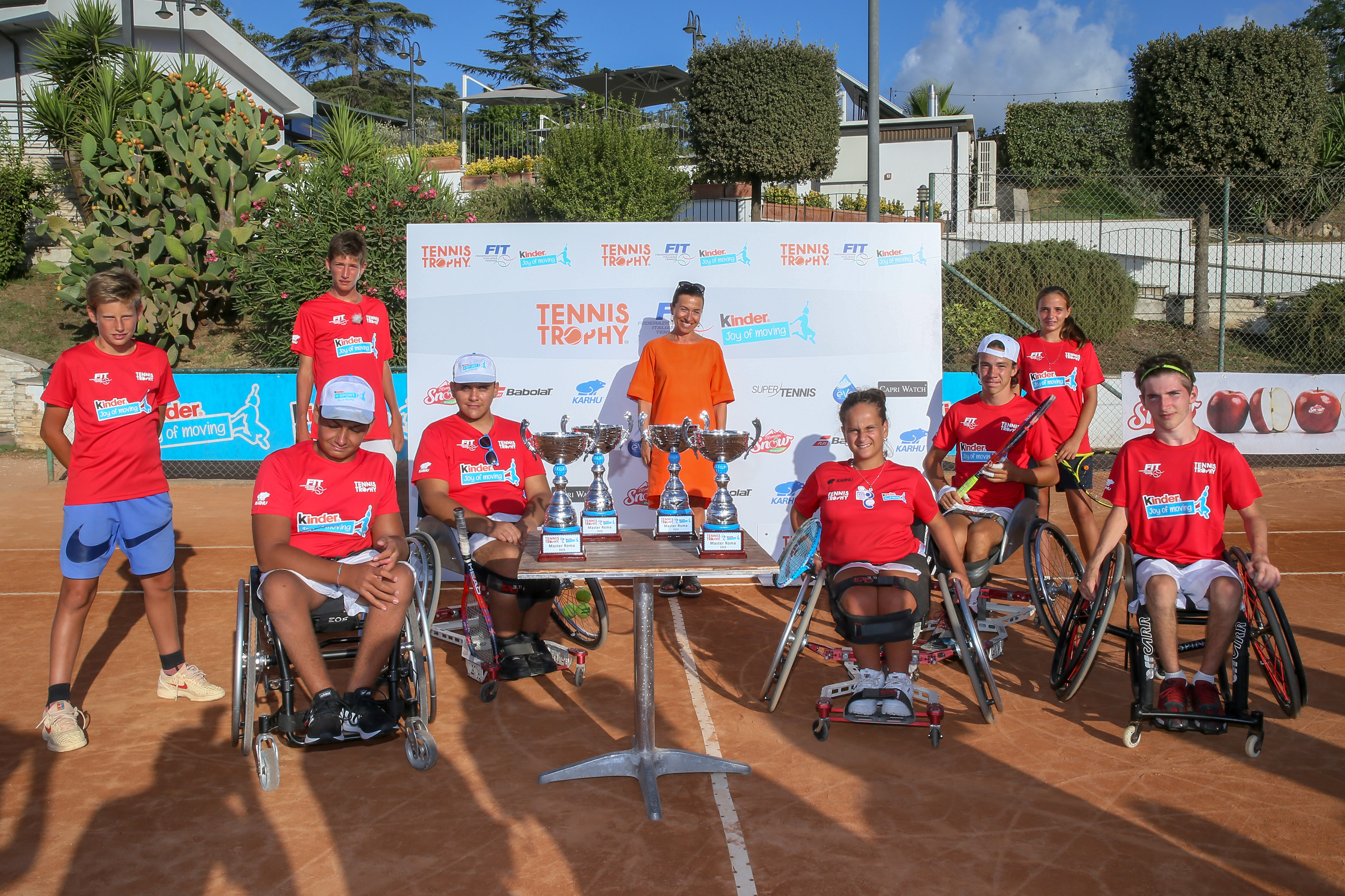 Le immagini del Junior Wheelchair Tennis Trophy FIT Kinder in scena sulla terra rossa di Roma 