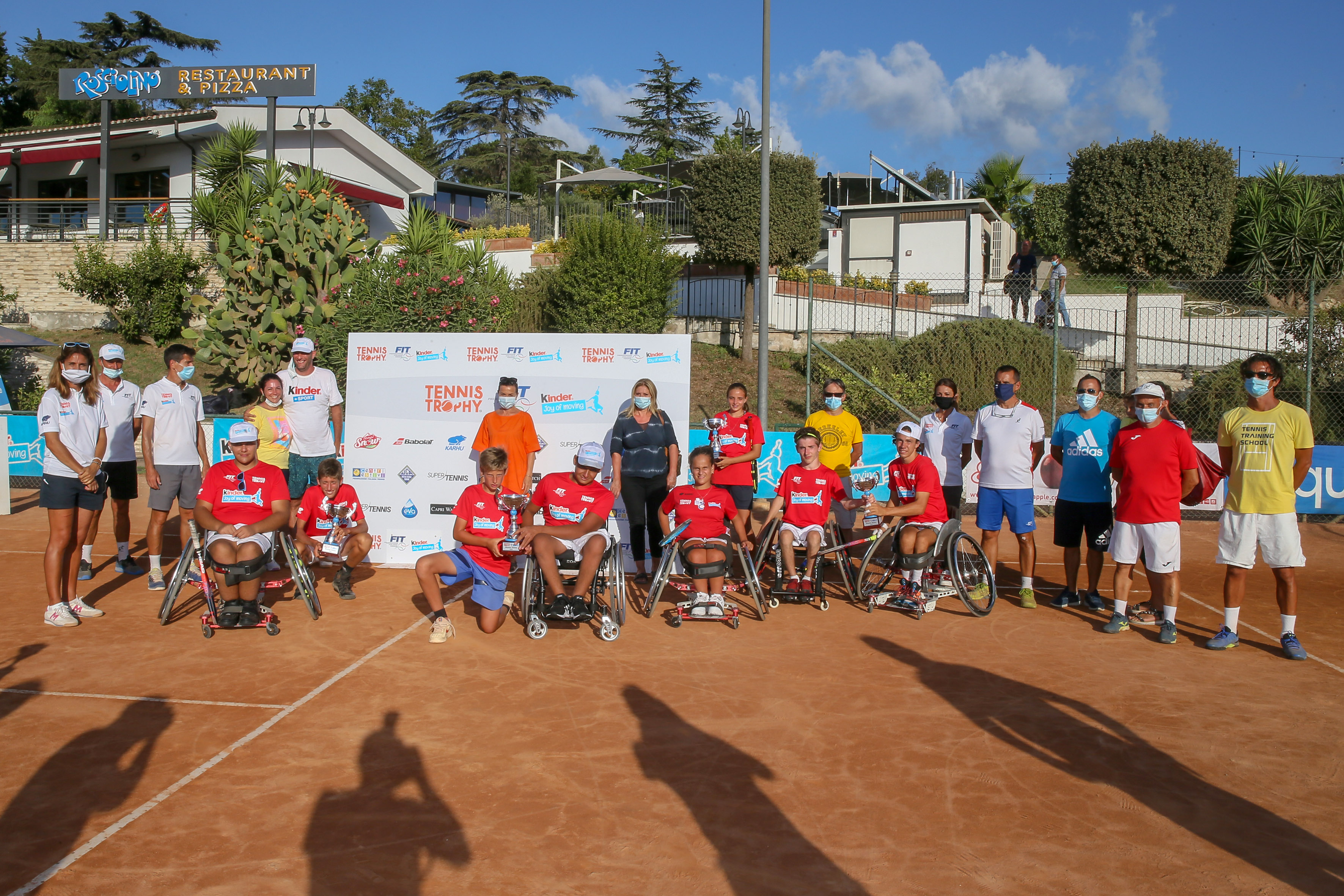 Le immagini del Junior Wheelchair Tennis Trophy FIT Kinder in scena sulla terra rossa di Roma 