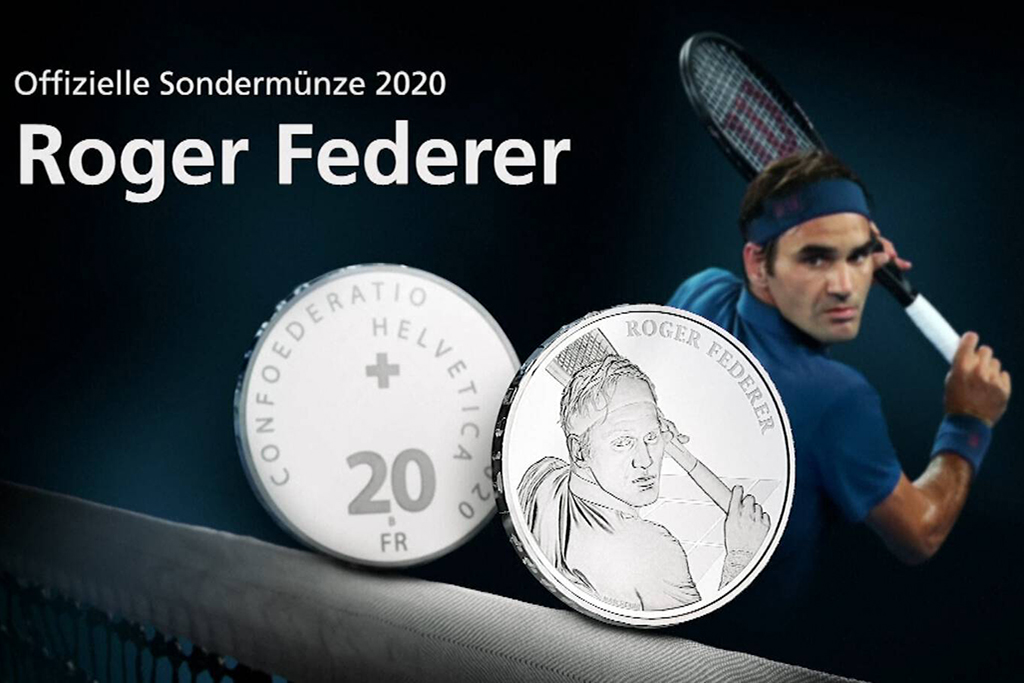 Roger Federer moneta