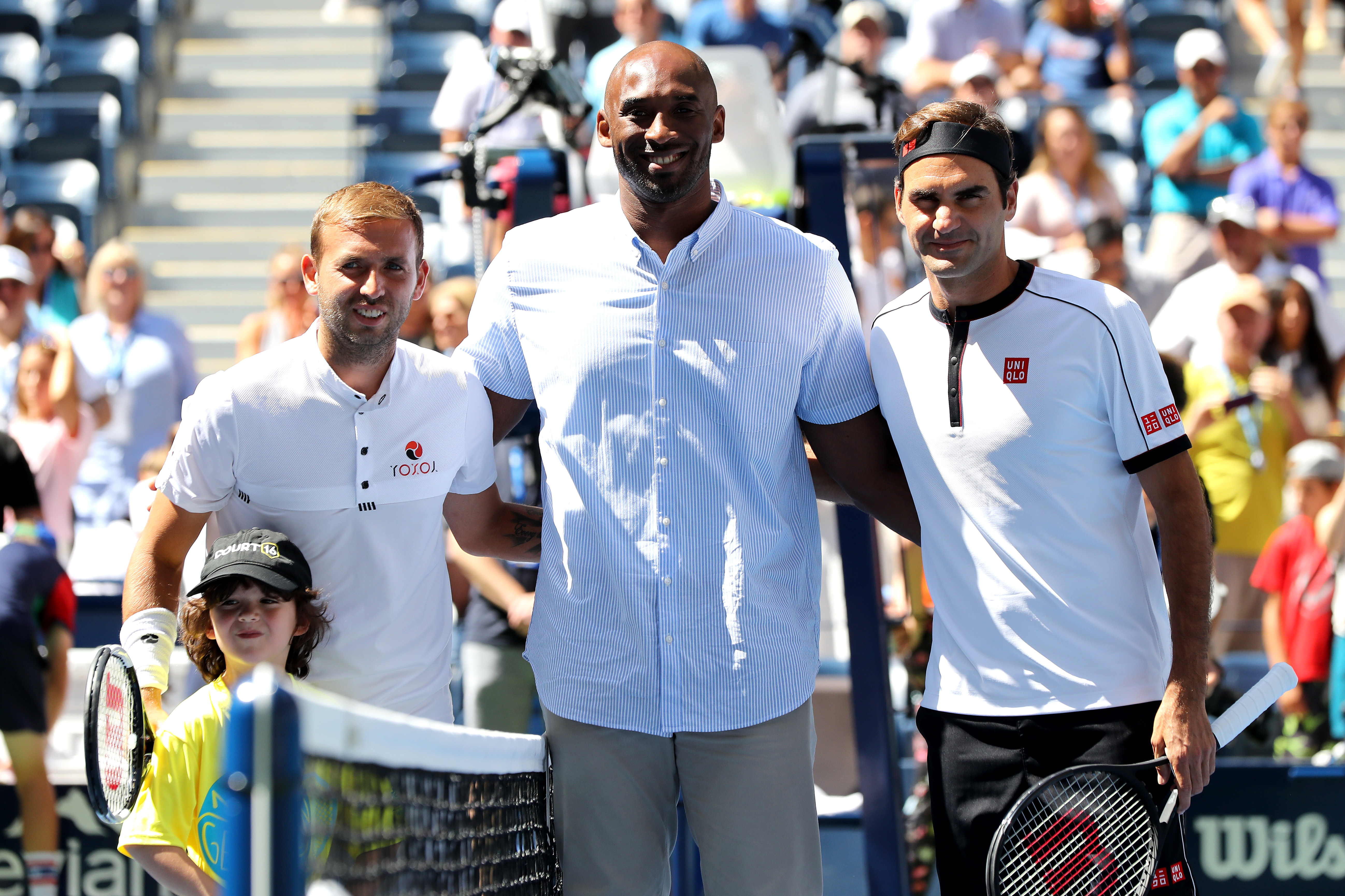 Evans, Bryant e Federer