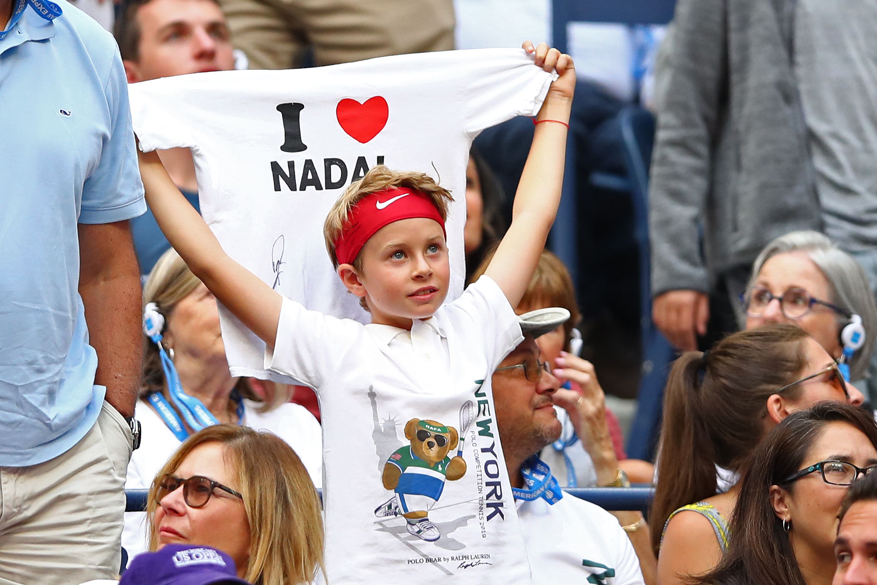 Un piccolo tifoso di Rafael Nadal