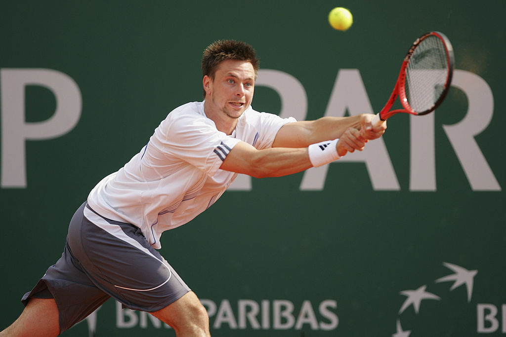 Robin Soderling in azione, è stato numero 4 Atp