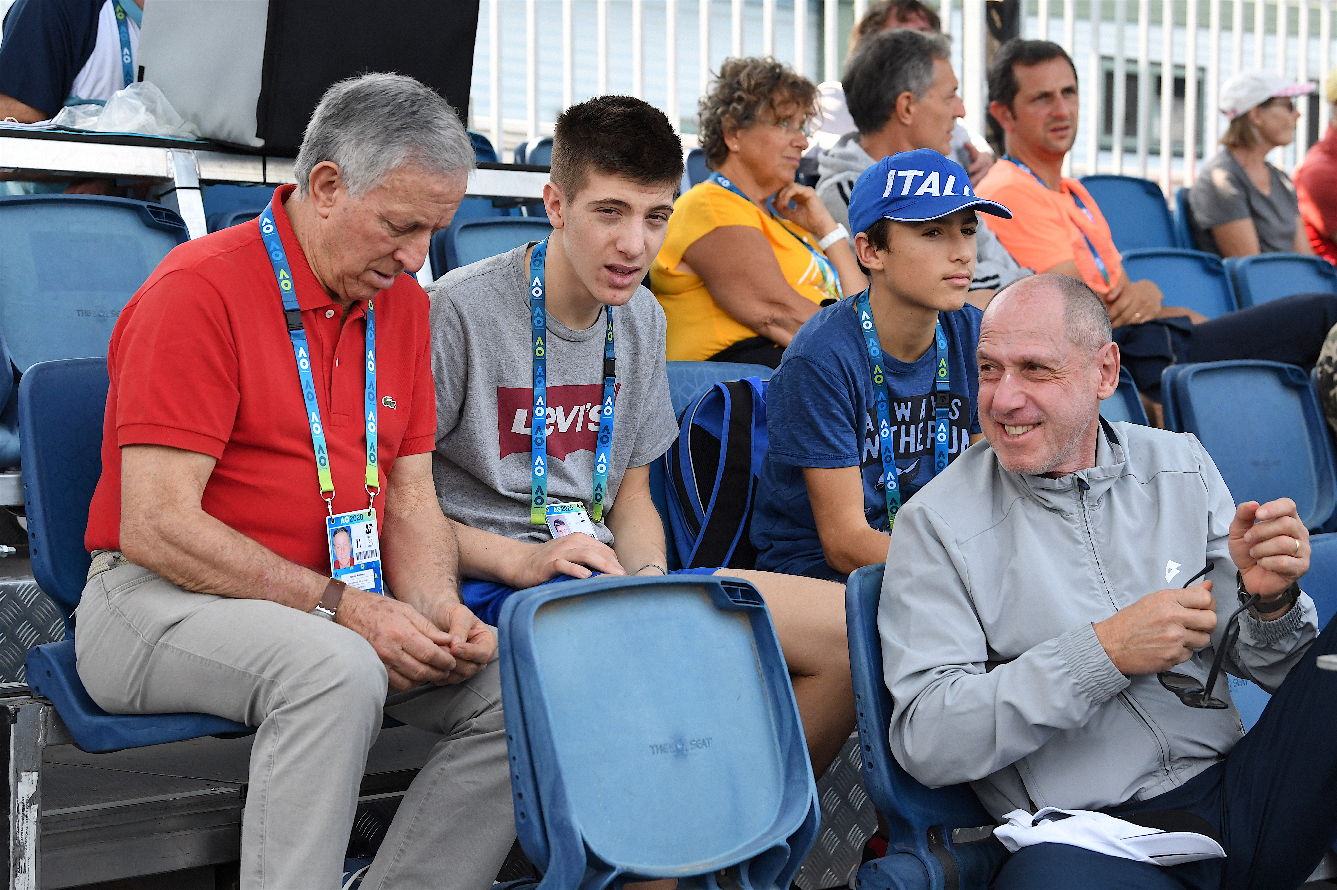 Sergio Palmieri e Corrado Barazzutti (foto Dell'Olivo)