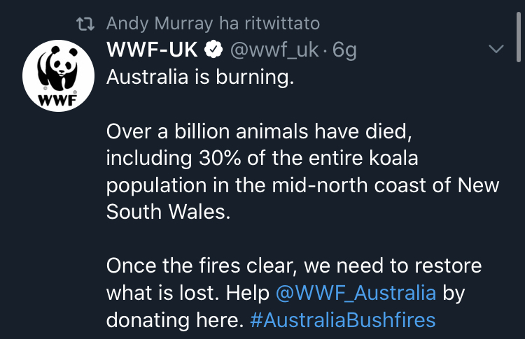 Solidarietà incendi Australia