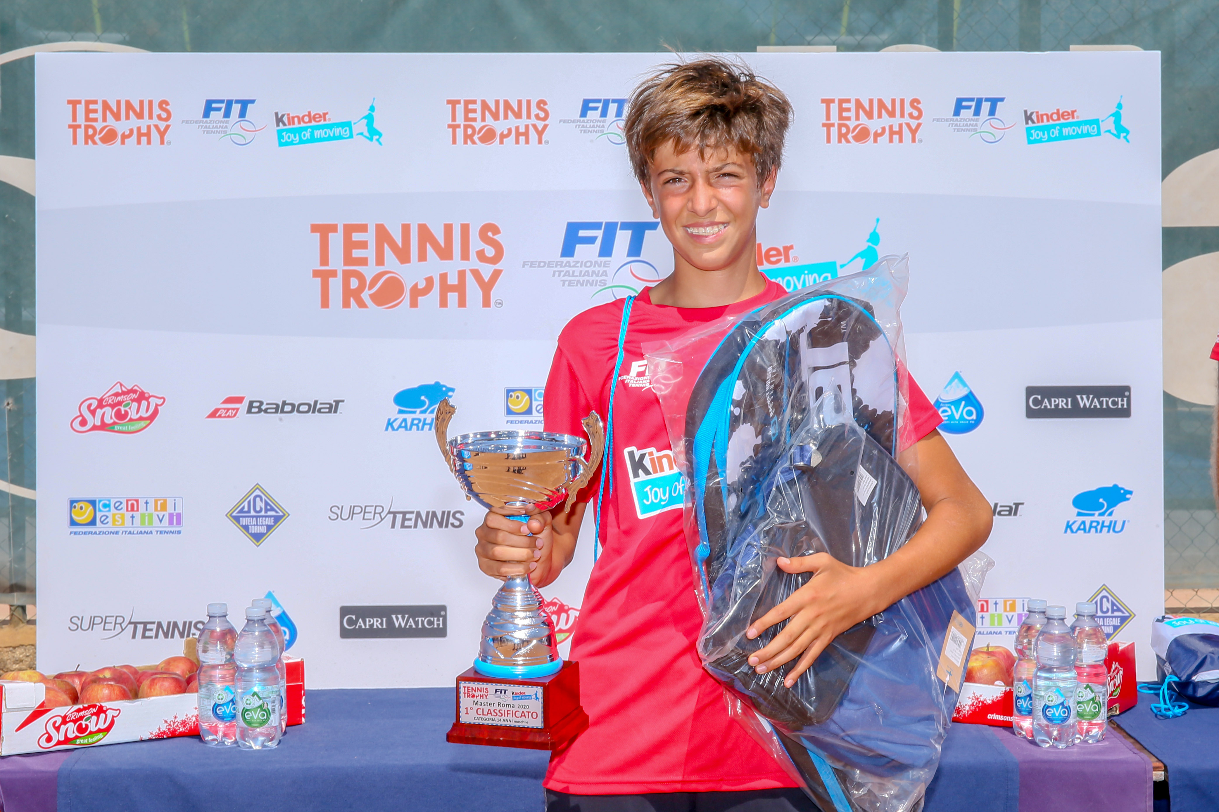 Alessandro Sartori, vincitore nella categoria Under 14 maschile