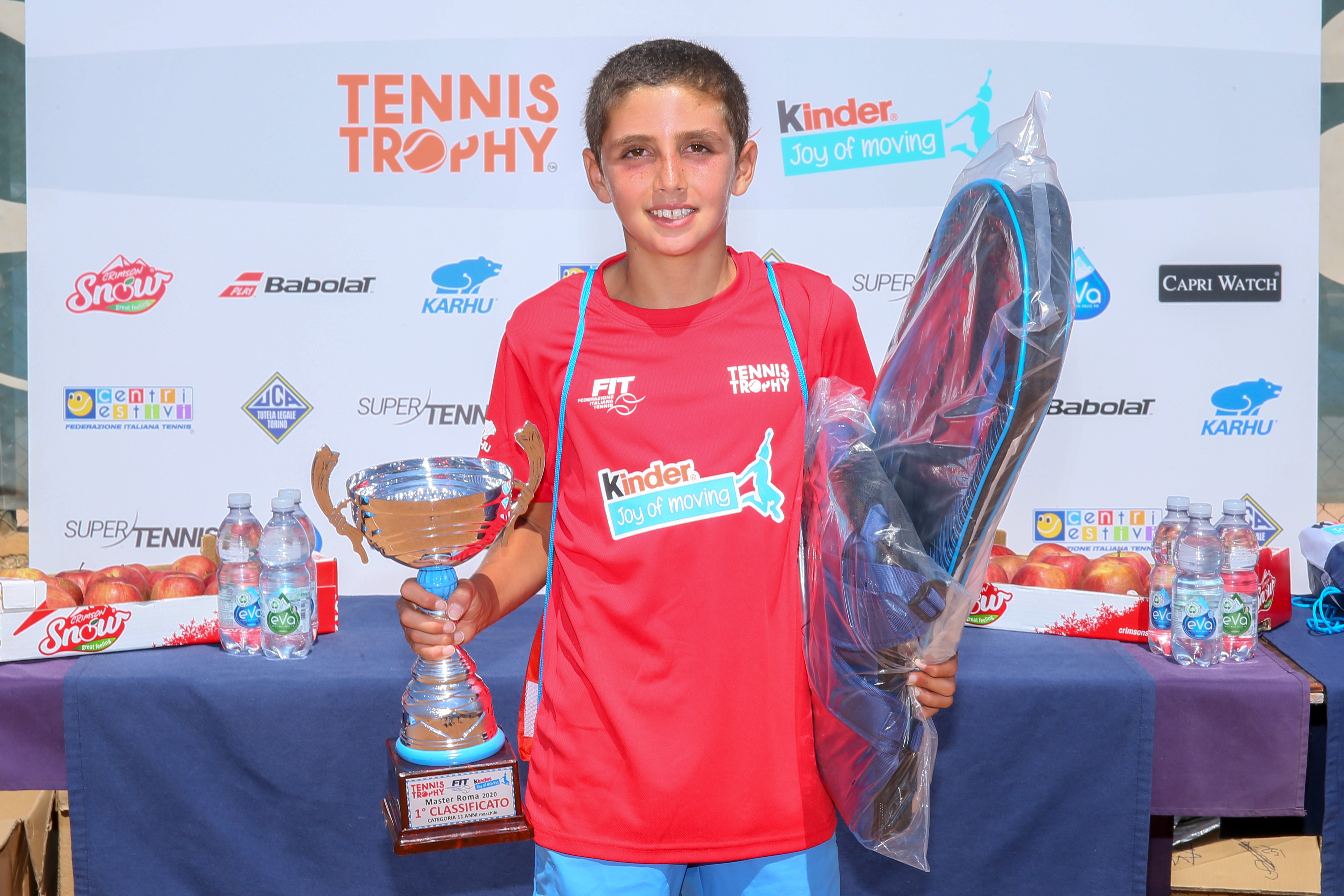 Antonio Di Rubba, vincitore nella categoria Under Under 11 maschile