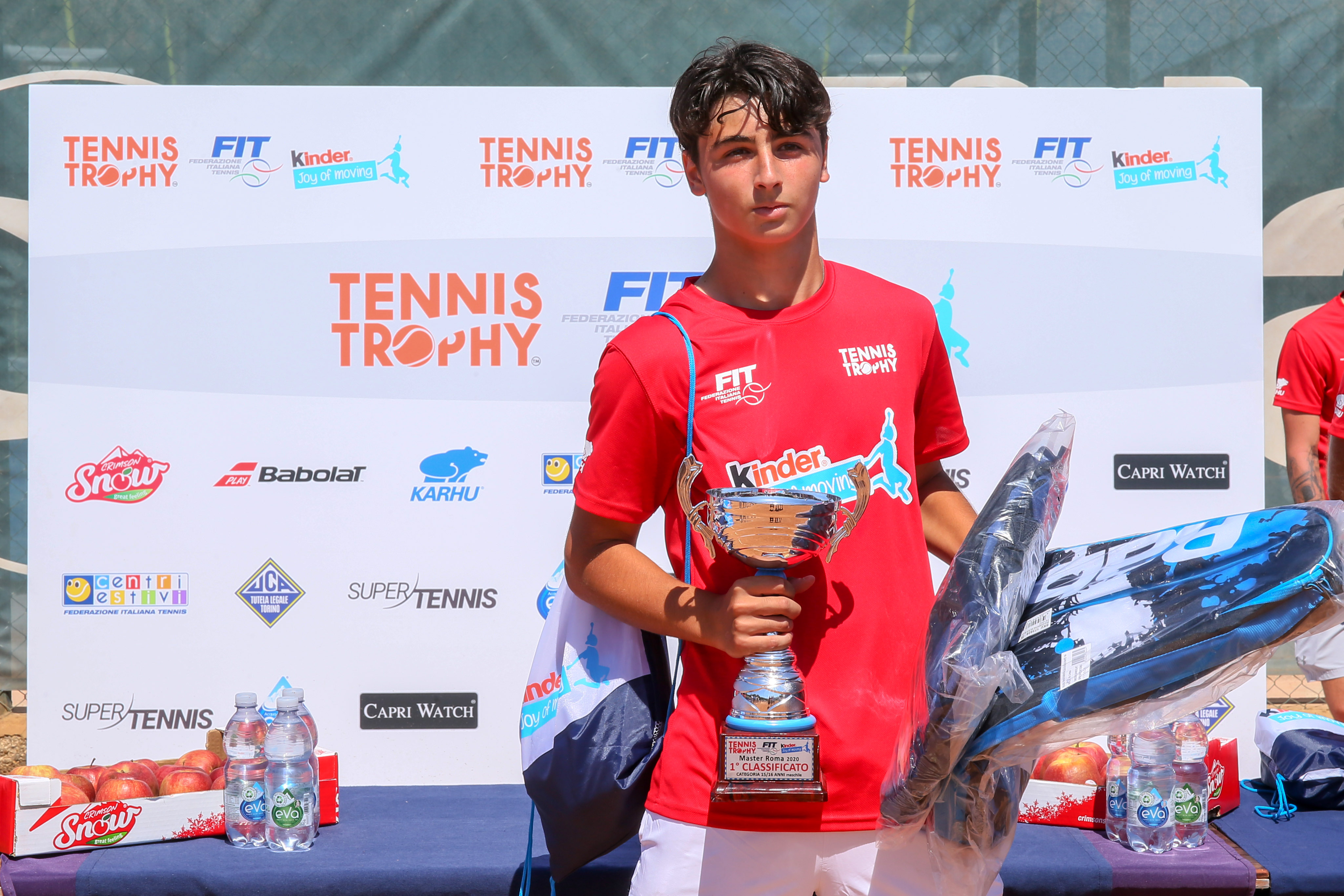 Francesco Ferolla, vincitore nella categoria Under 16 maschile