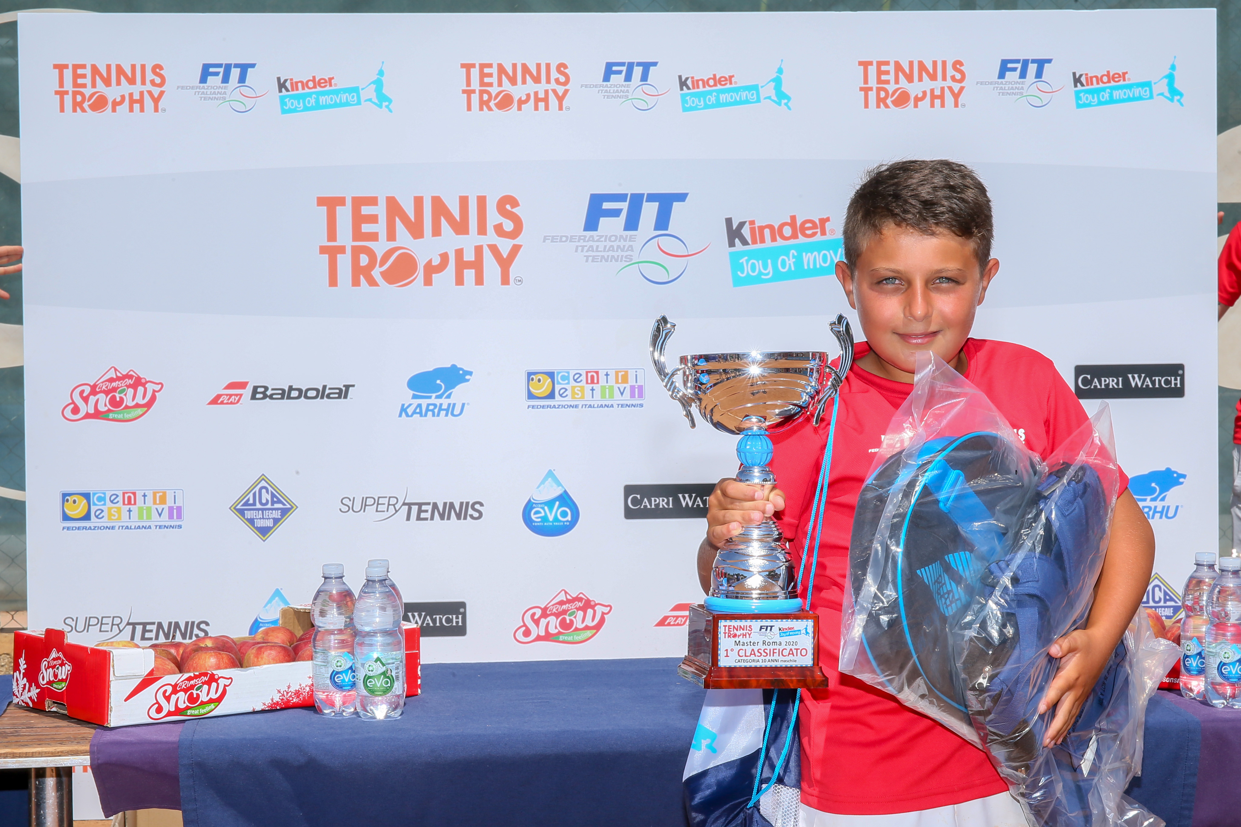 Stefano Palanza, vincitore nella categoria Under 10 maschile