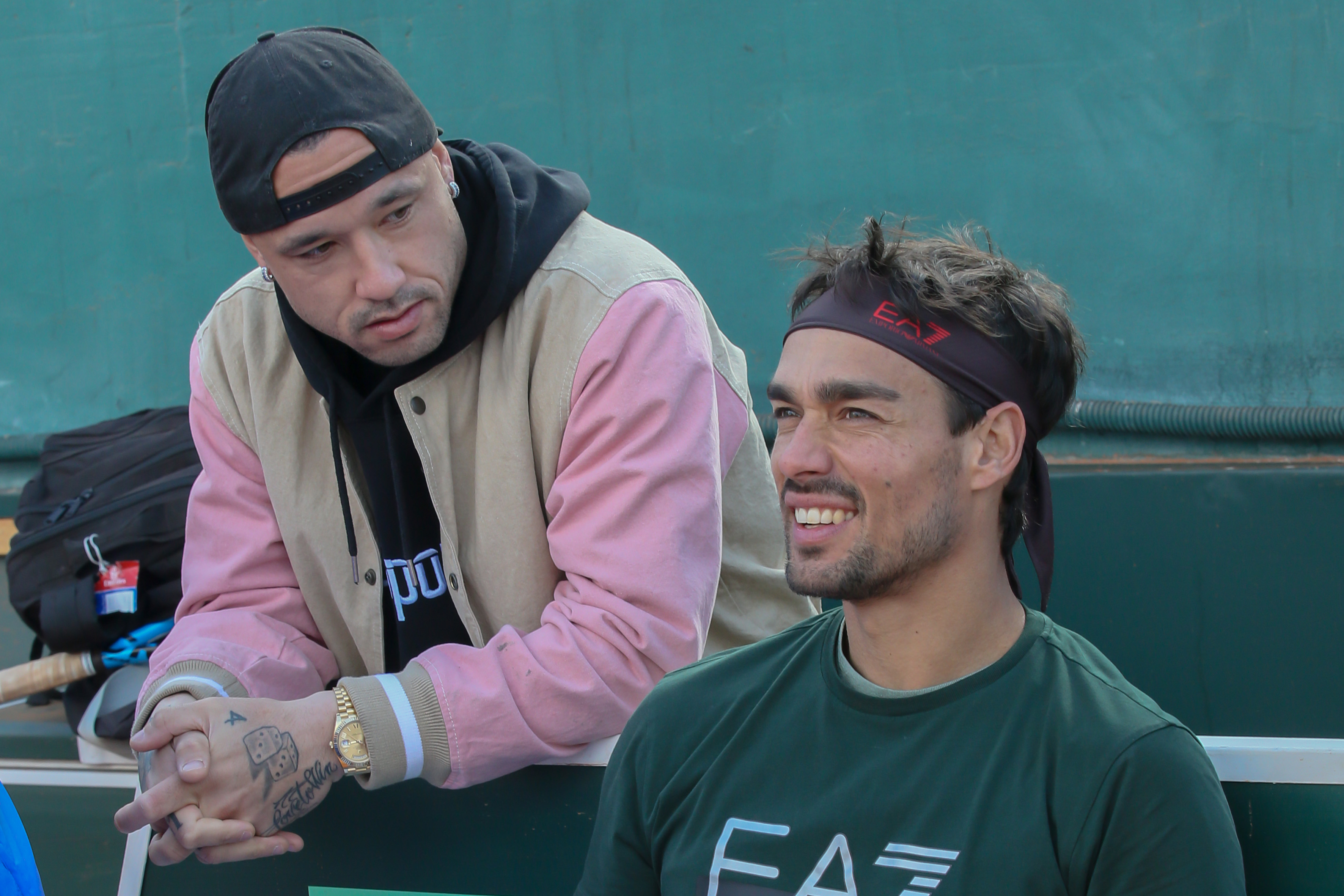 Radja Nainggolan e Fabio Fognini 