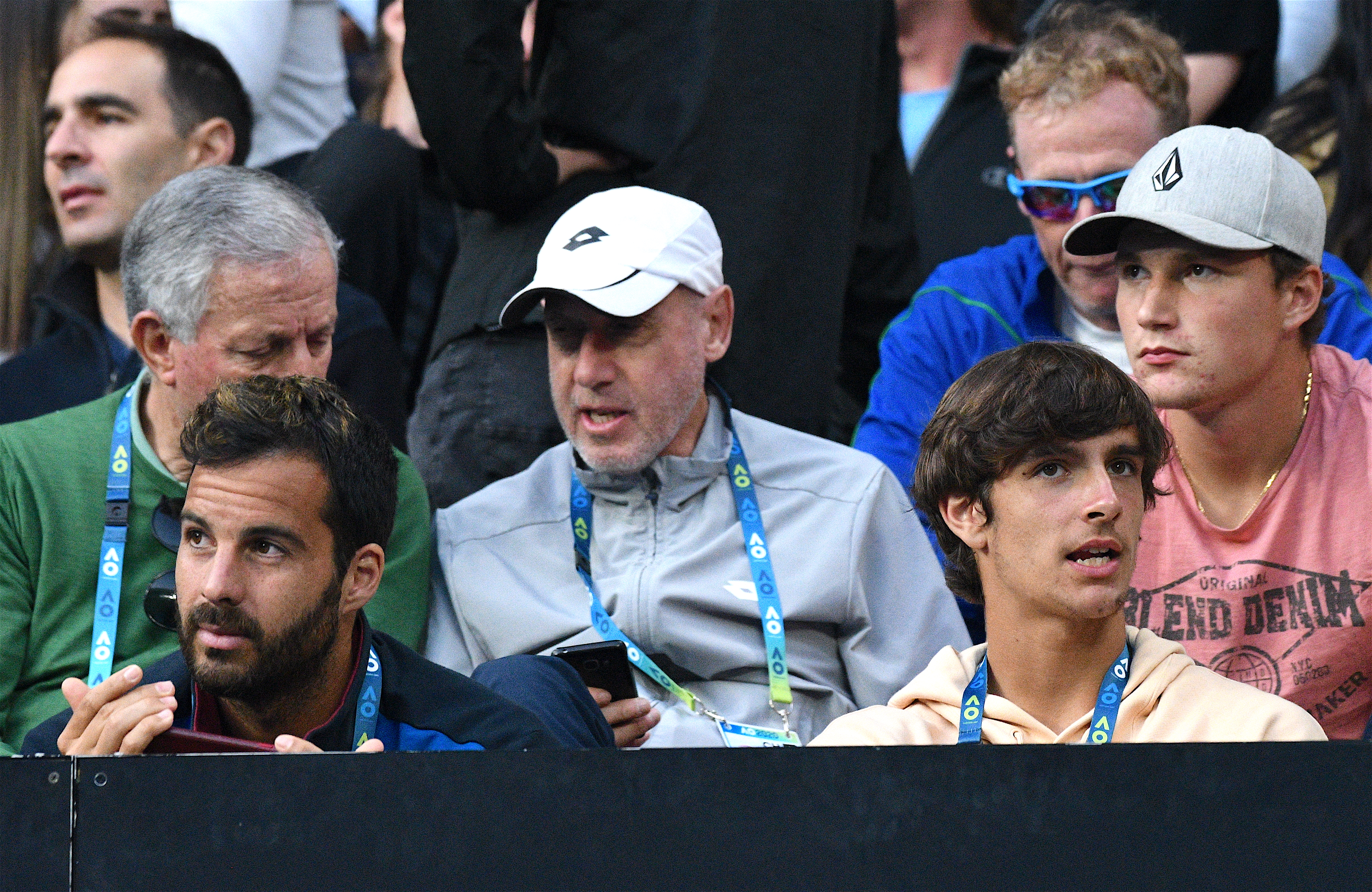 Australian Open 2020: Caruso, Musetti e Barazzutti in tribuna