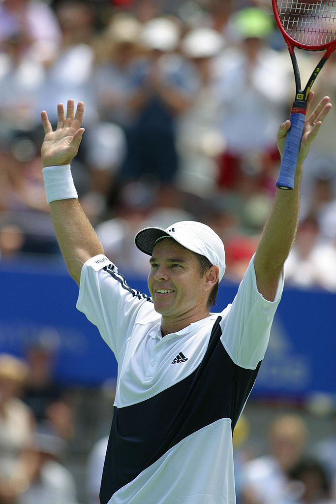Un'esultanza di Todd Woodbridge
