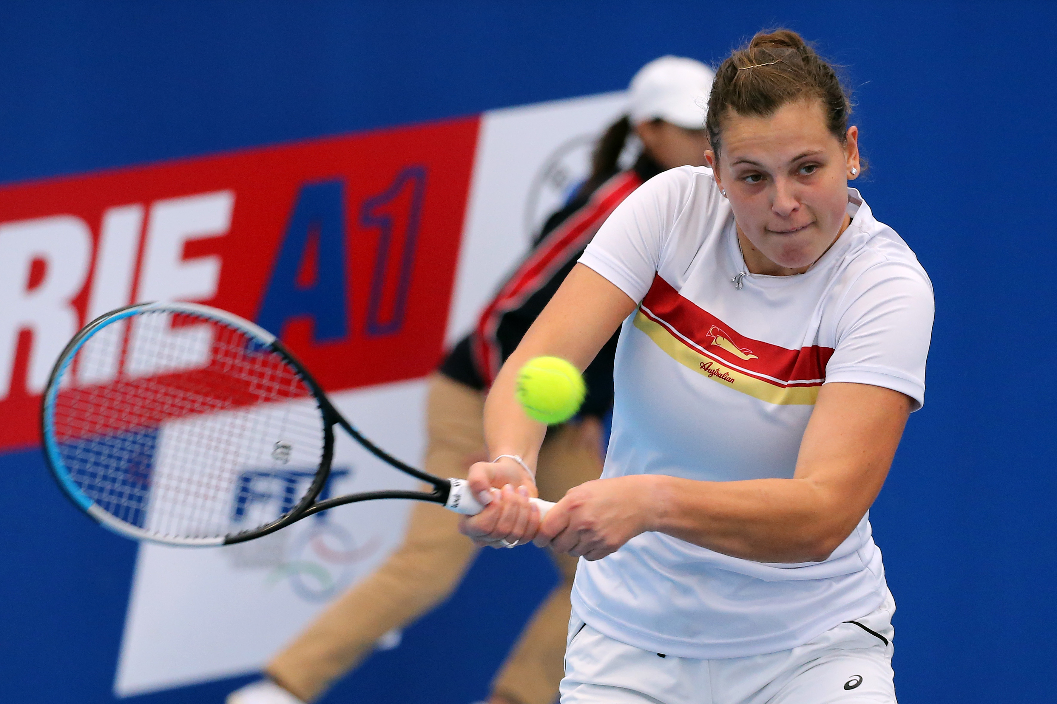 Anastasia Kulikova in campo per l'SC Casale durante le finali di Serie A1 femminile (foto Sposito)