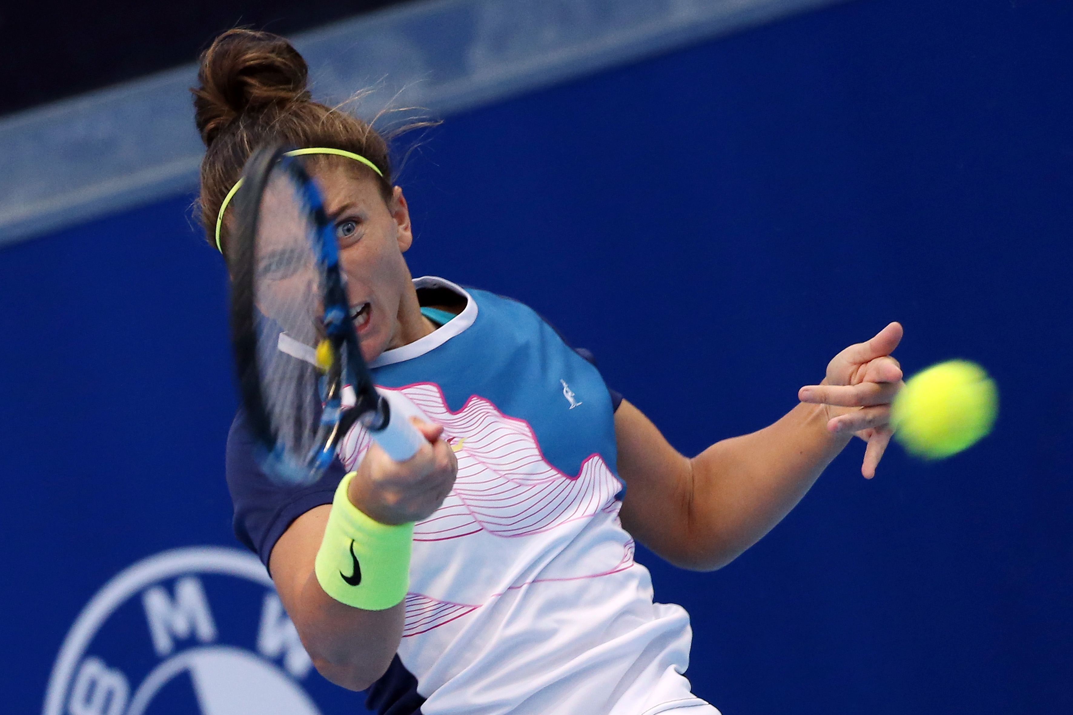 Sara Errani della Società Canottieri Casale durante le finali di Serie A1 femminile (foto Sposito)