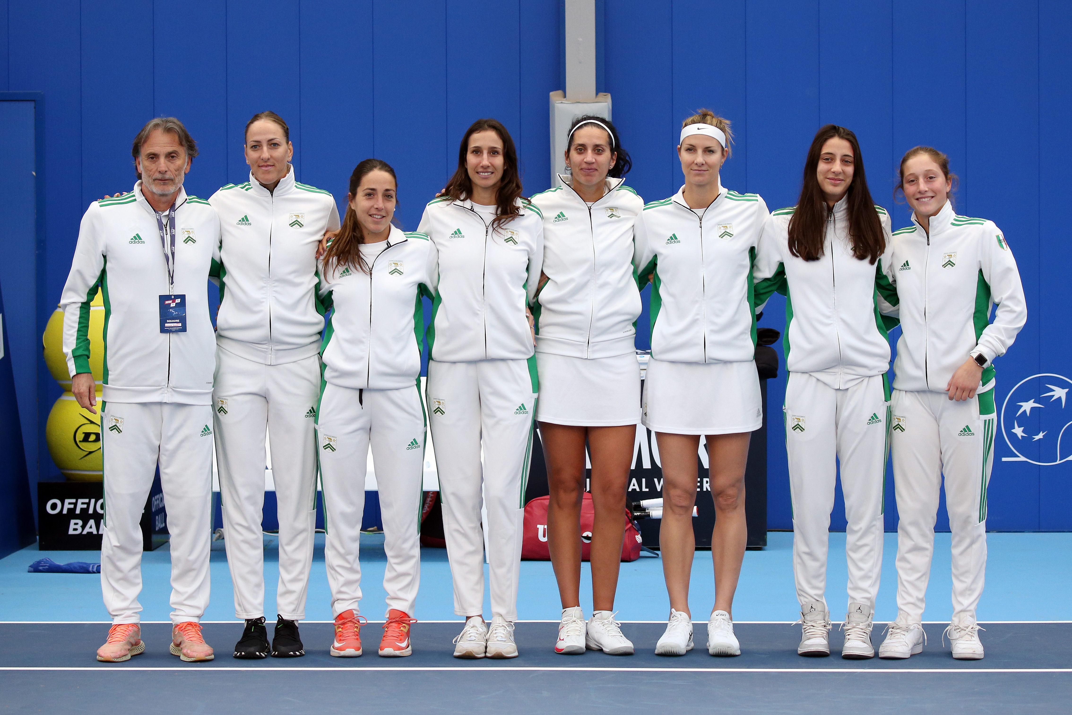 La squadra del TC Parioli nella finale di Serie A1 femminile (foto Sposito)