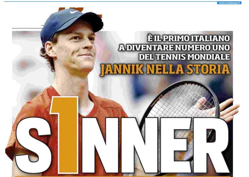 La stampa italiana celebra il nuovo numero 1 del mondo
