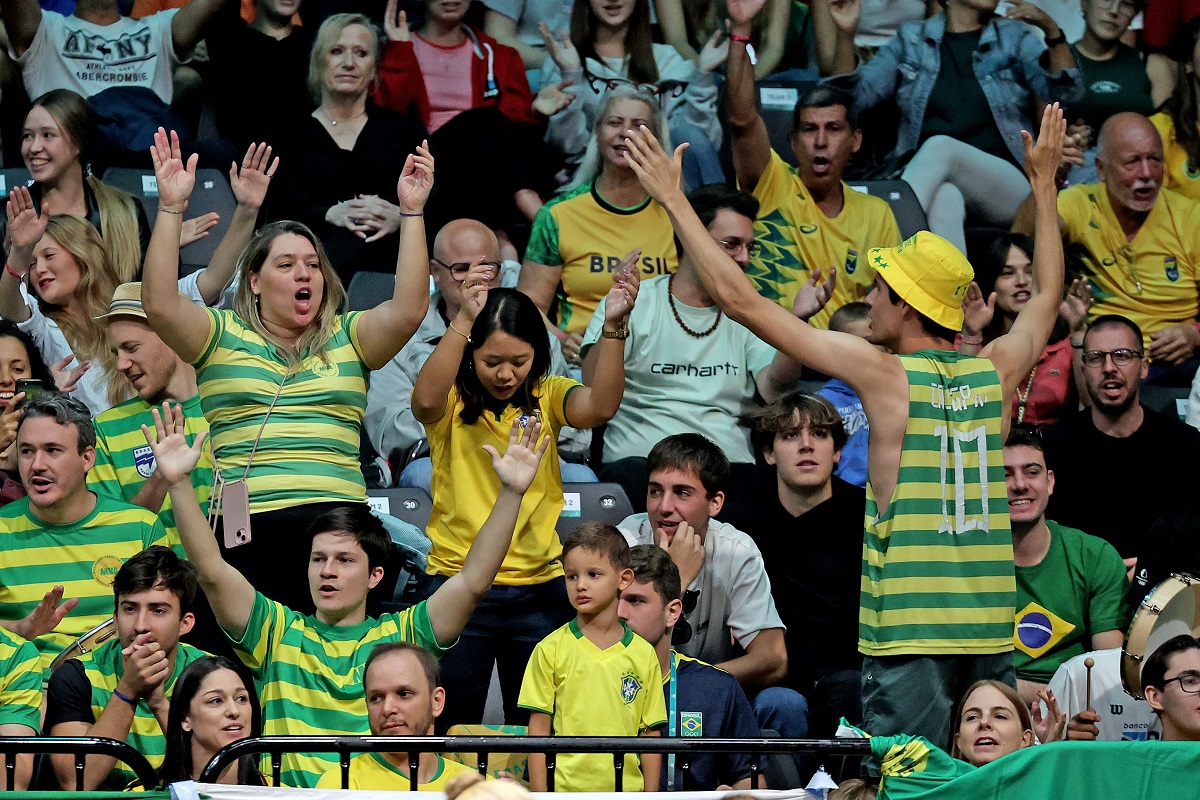 Davis, supporter del Brasile (foto Sposito/FITP)