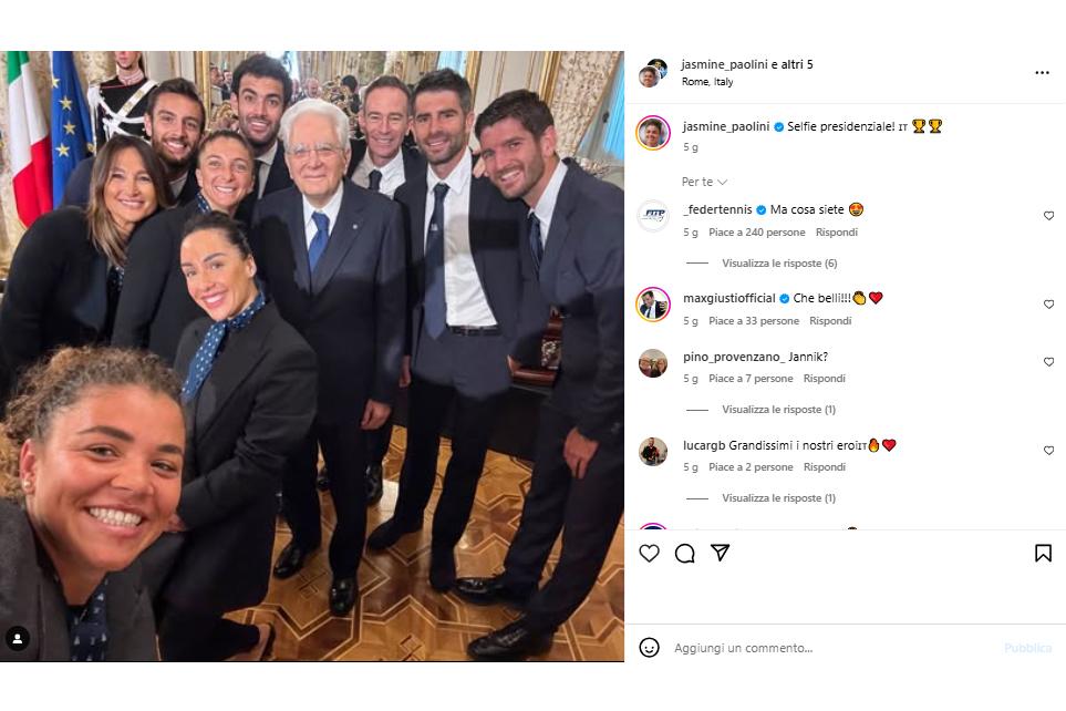 Visti dai social: il selfie presidenziale e Nadal-Tstistipas a golf