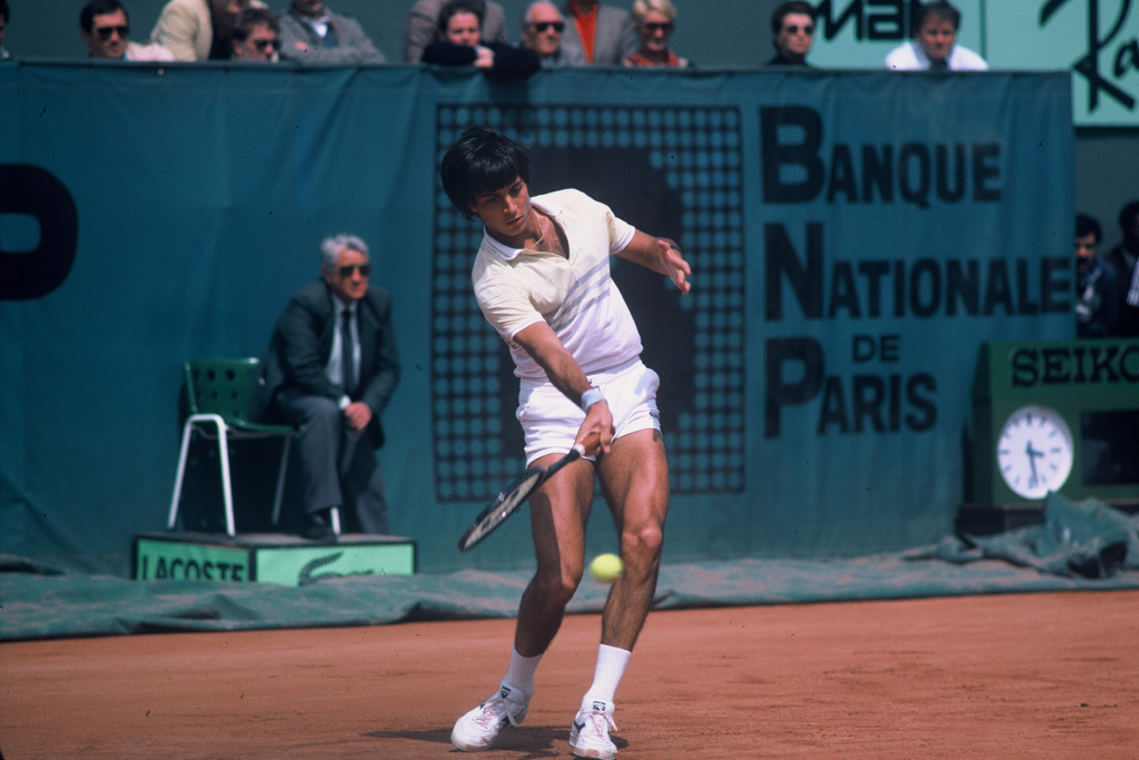 Claudio Panatta in azione (Foto FITP)