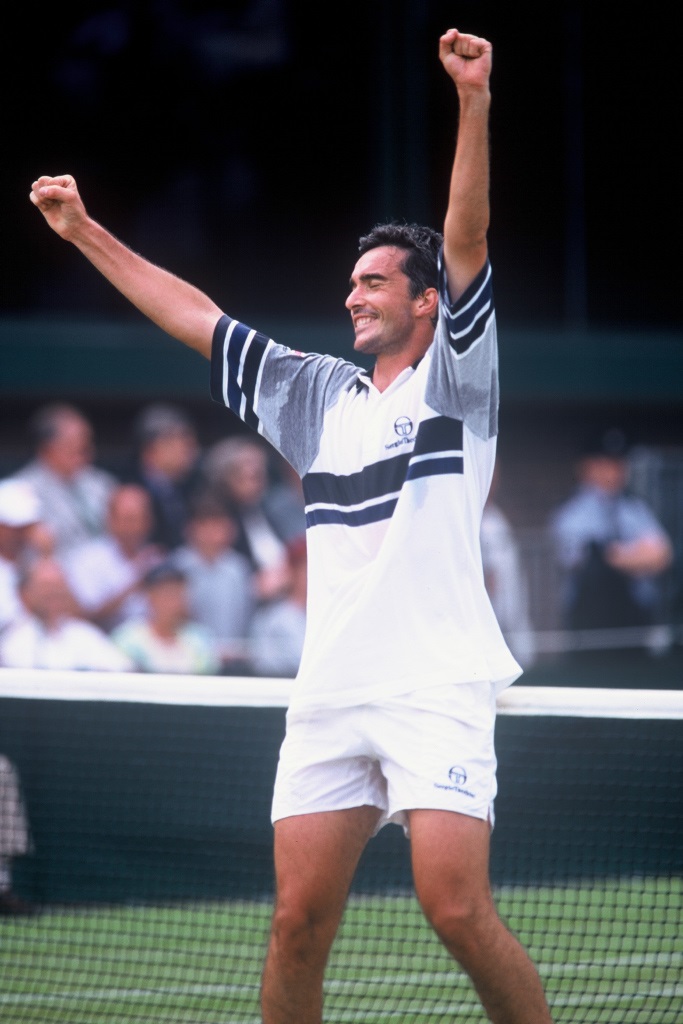 Un'esultanza di Davide Sanguinetti (Foto FITP)