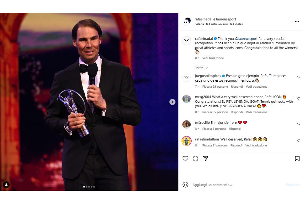 Visti dai social: Rafa vince senza giocare e il ritorno di Jannik