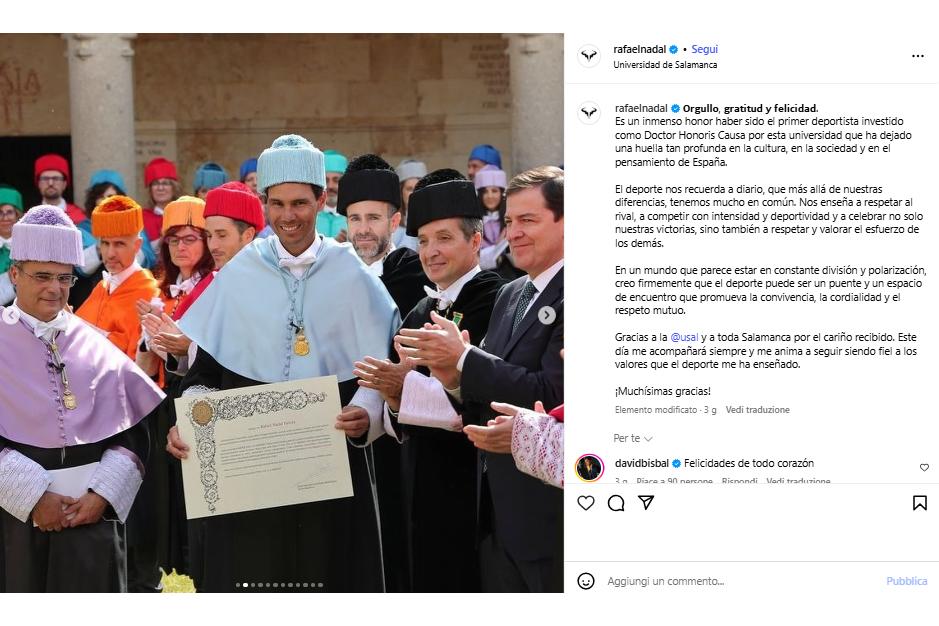 Visti dai social: dottor Nadal e i paccheri (stellati) di Musetti