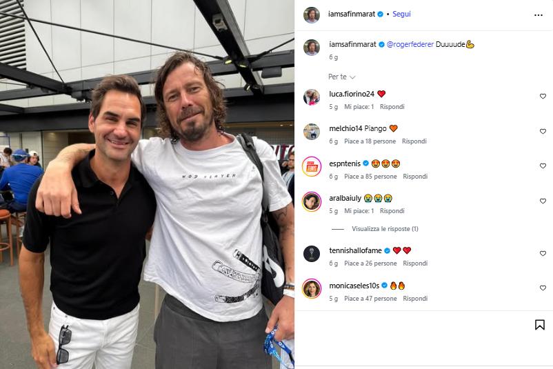 Visti dai social: Safin-Federer e la maestra della baby Williams