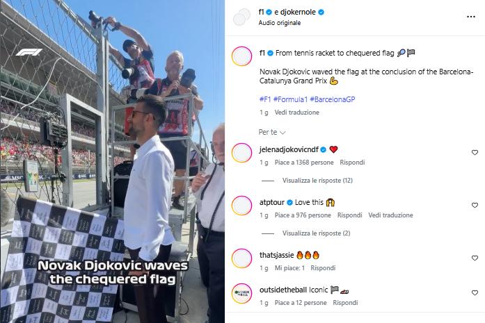Visti dai social: Nole sbandieratore e Berrettini con Max