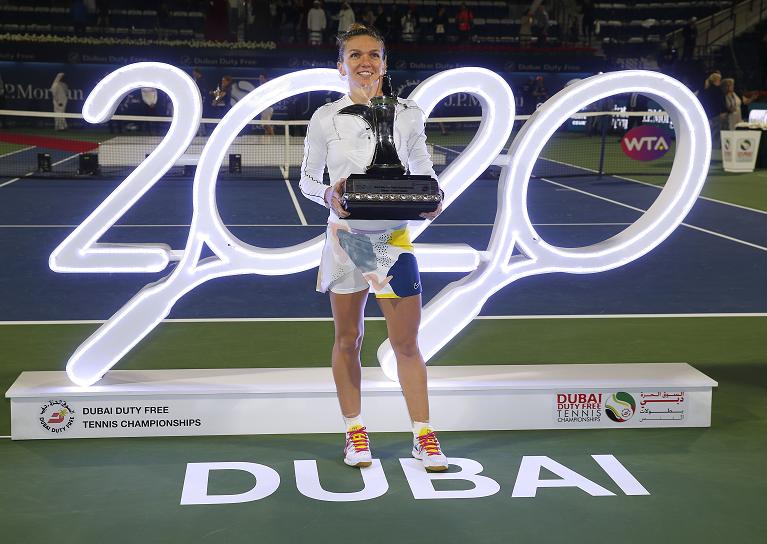 Simona Halep si è aggiudicata l'ultimo torneo di Dubai a fine febbraio