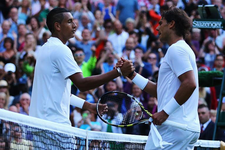 Rafael Nadal e Nick Kyrgios a Wimbledon 2014: la prima sfida tra i due, vinta dall'australiano che stupì il mondo