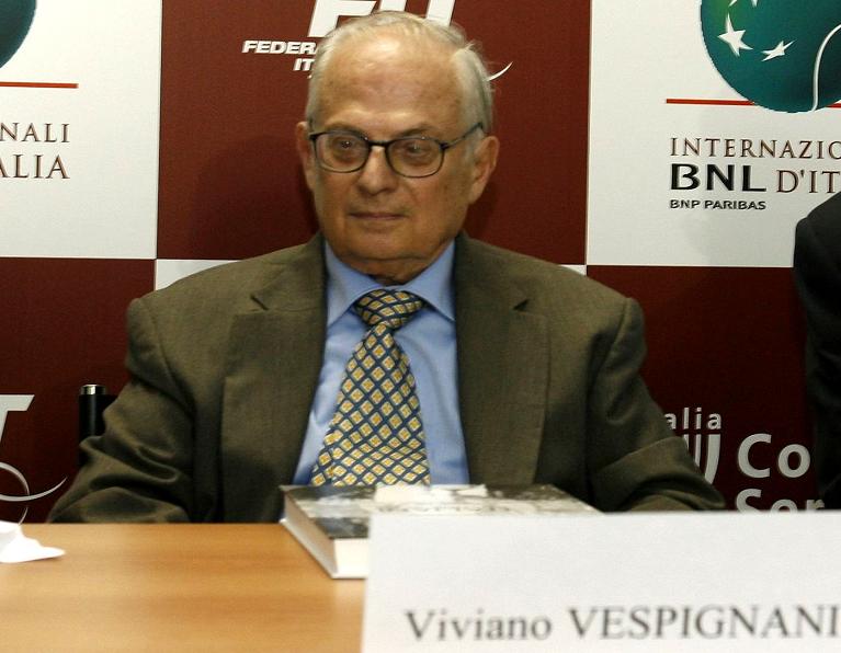 Viviano Vespignani alla presentazione del suo libro 'Italiani Grande Slam'