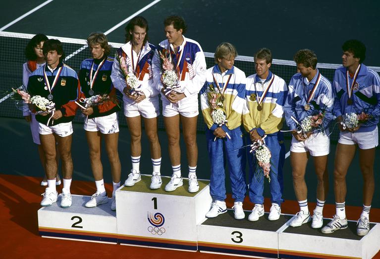  Il podio del doppio alle olimpiadi di Seul 1988